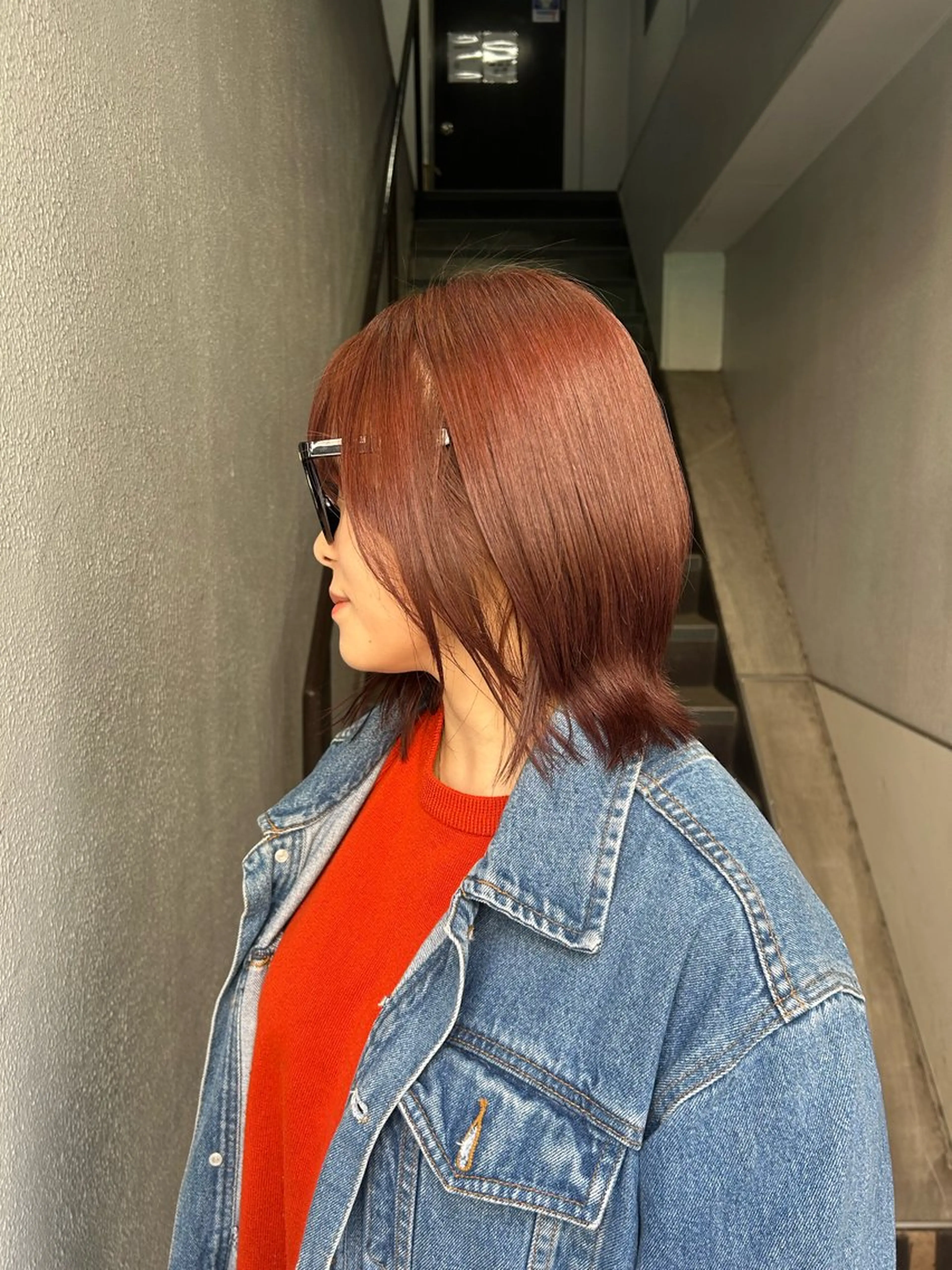 カラー ヘアカラー レイヤーカット/暖色 🐈‍⬛hiyokaのヘアスタイル