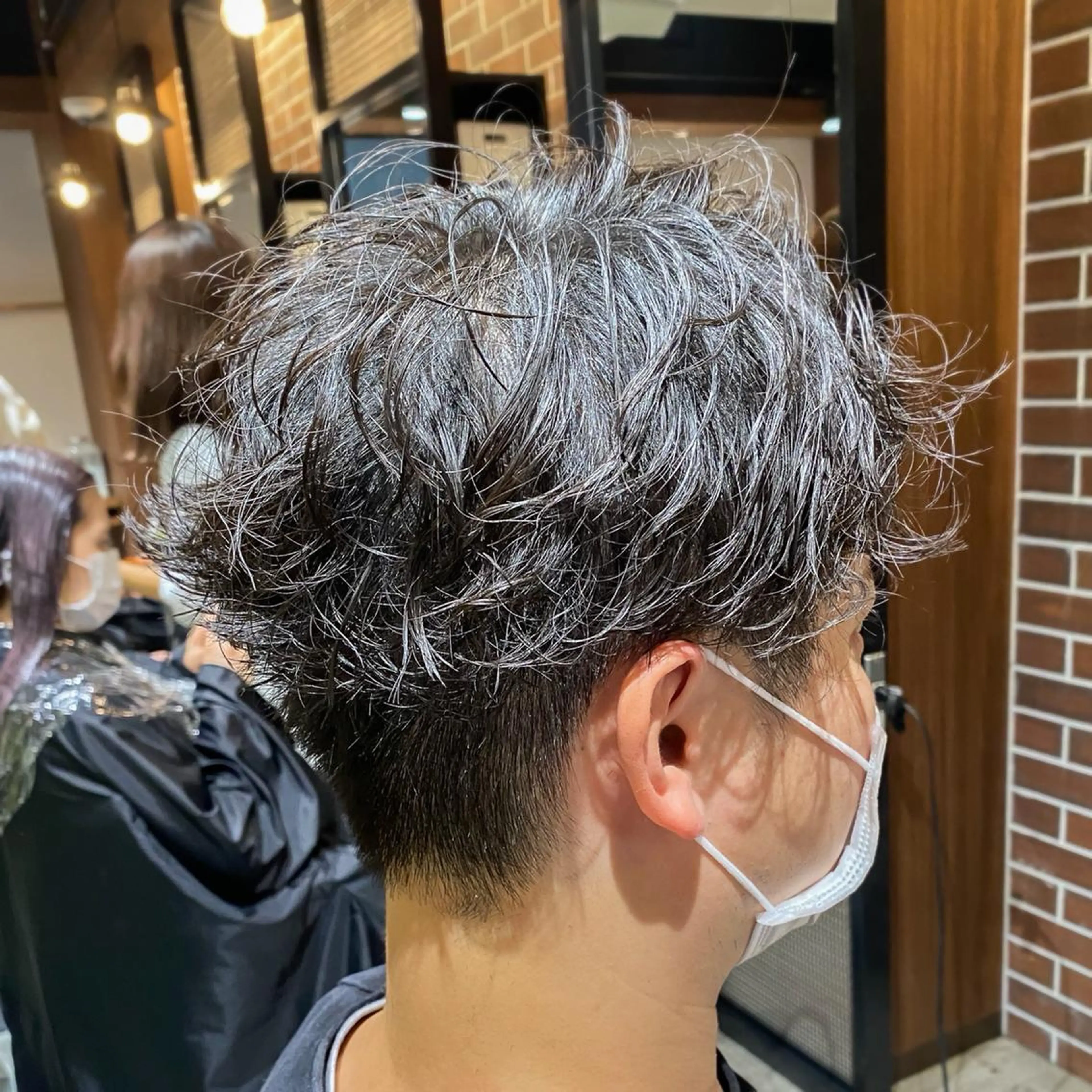 ショート パーマ メンズ ハッシュカット/艶感 カラー/ユウキ✨のヘアスタイル