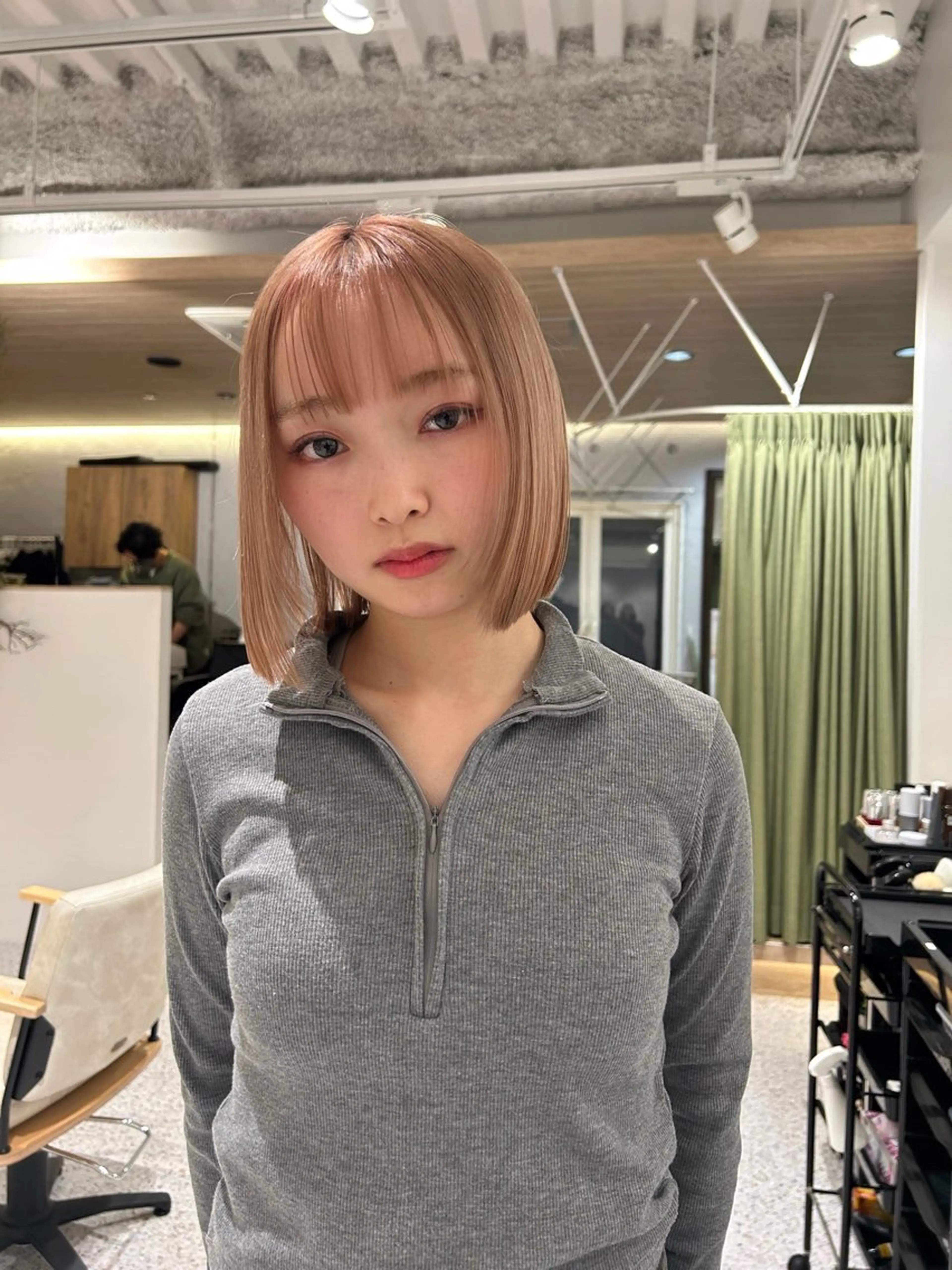 ミディアム ボブ カット hair&eye🎀 /momoKaのヘアスタイル