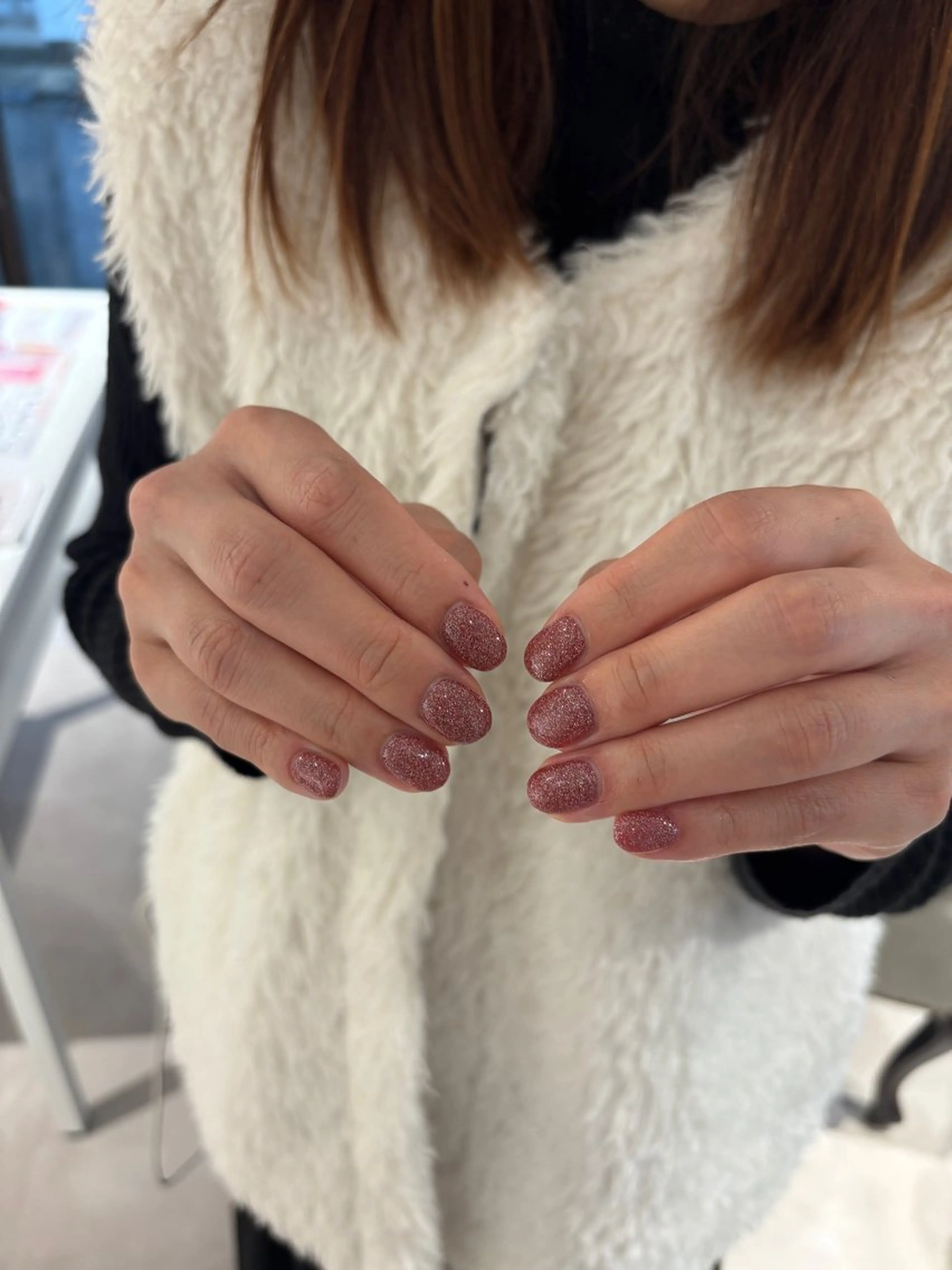 ネイル ワンカラーネイル ツヤカラー🫧Sae ネイルモデル募集中のヘアスタイル