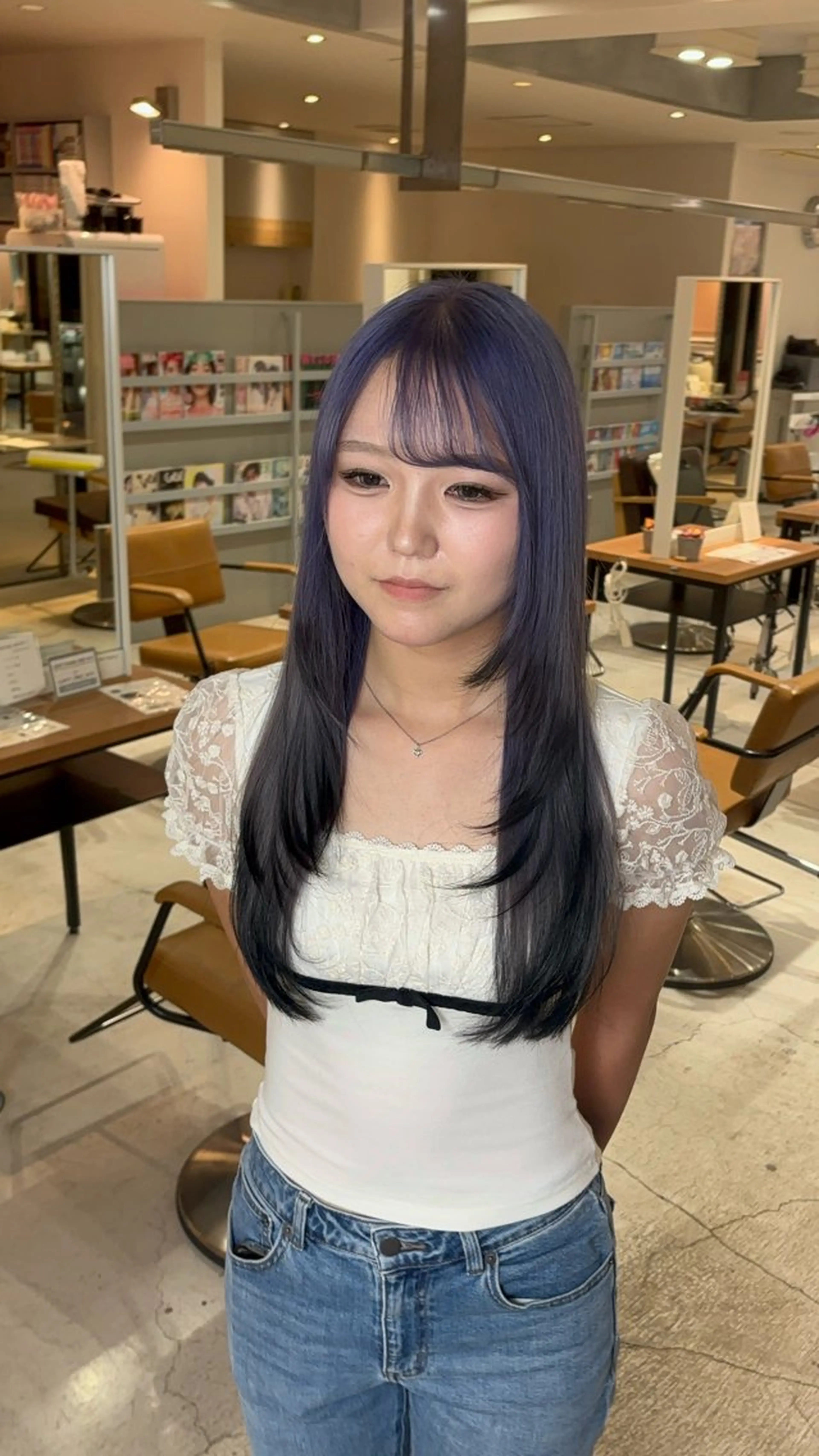 ロング カラー レイヤーカット ヘアカラー トリートメント 元地雷系美容師🫶 RYUSEI🐈‍⬛のヘアスタイル