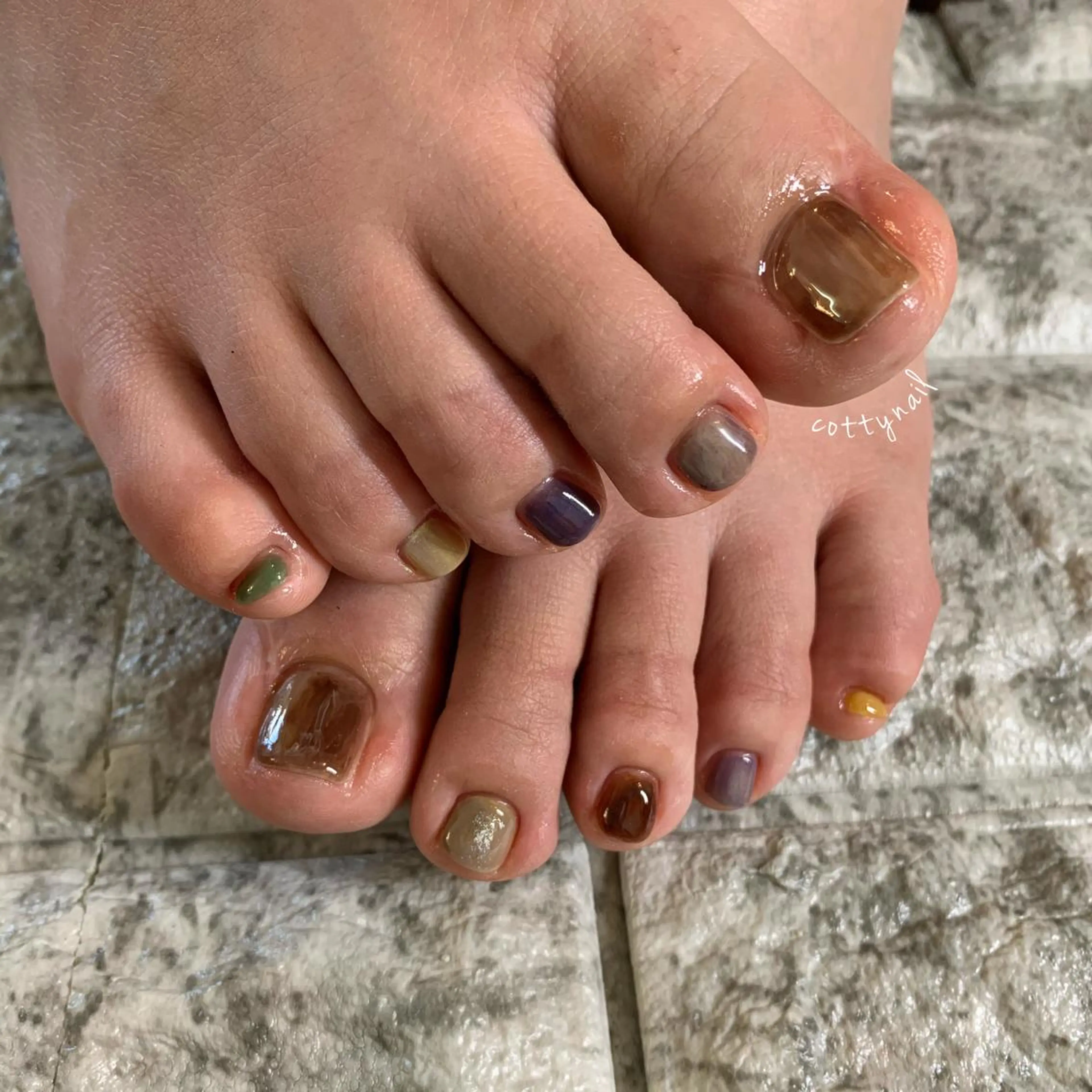 ネイル アートネイル フットネイル ジェルネイル ニュアンスネイル cottynail -miki-のその他イメージ