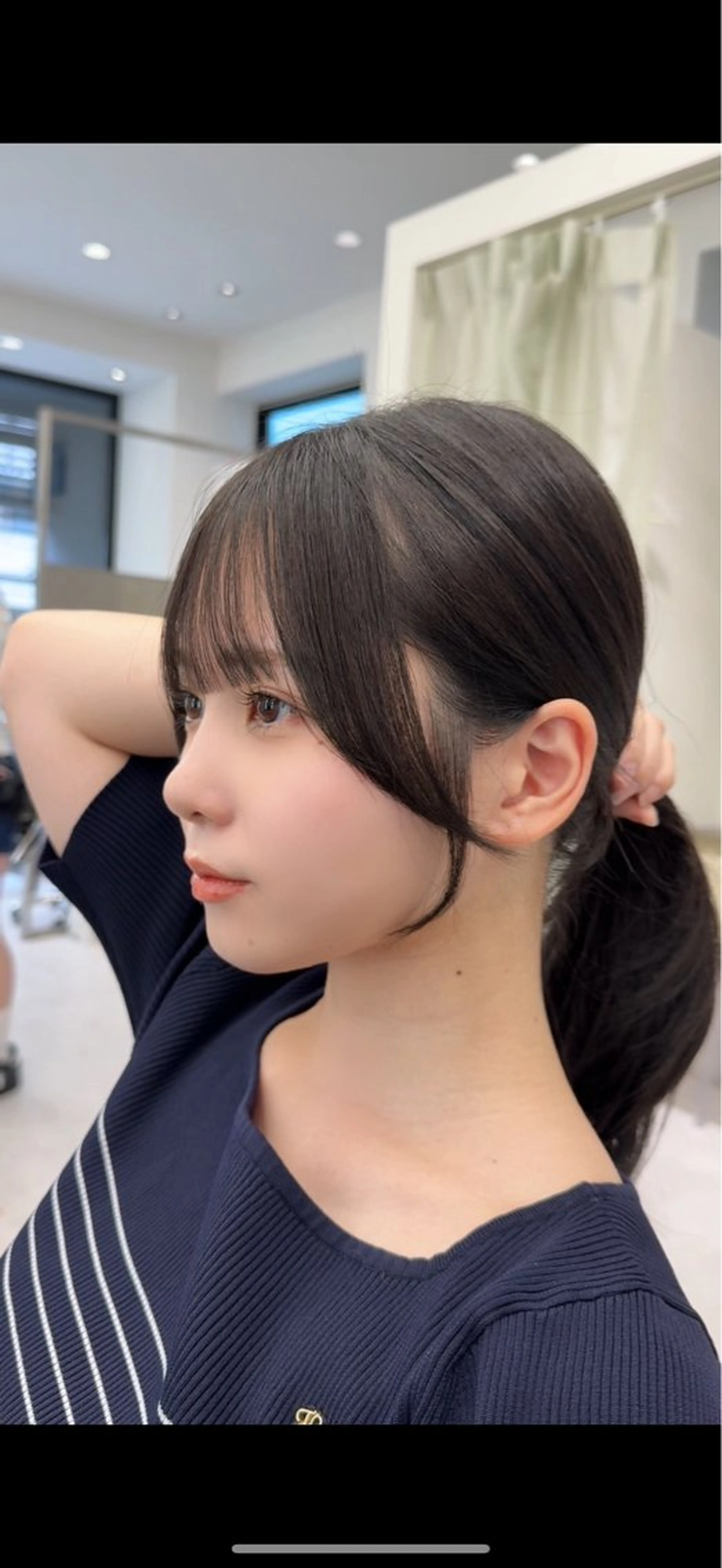 ミディアム カラー ヘアアレンジ 艶カラー/髪質改善 顔まわり/内藤　輝のヘアスタイル