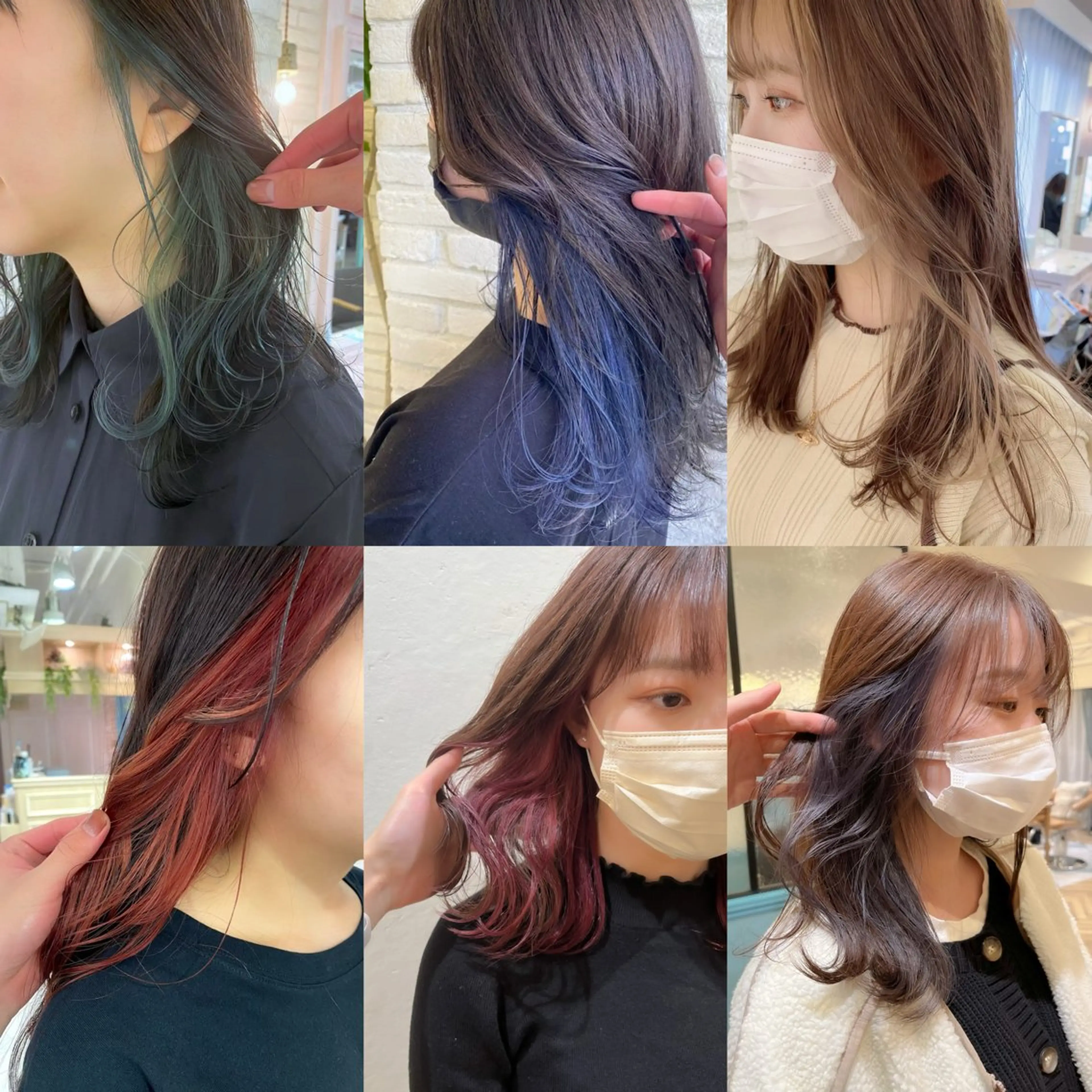 💕【お洒落に垢抜け!】💕インナーorアウターブリーチ×全体カラー×似合わせカット×1STEPトリートメント(ケアブリの写真