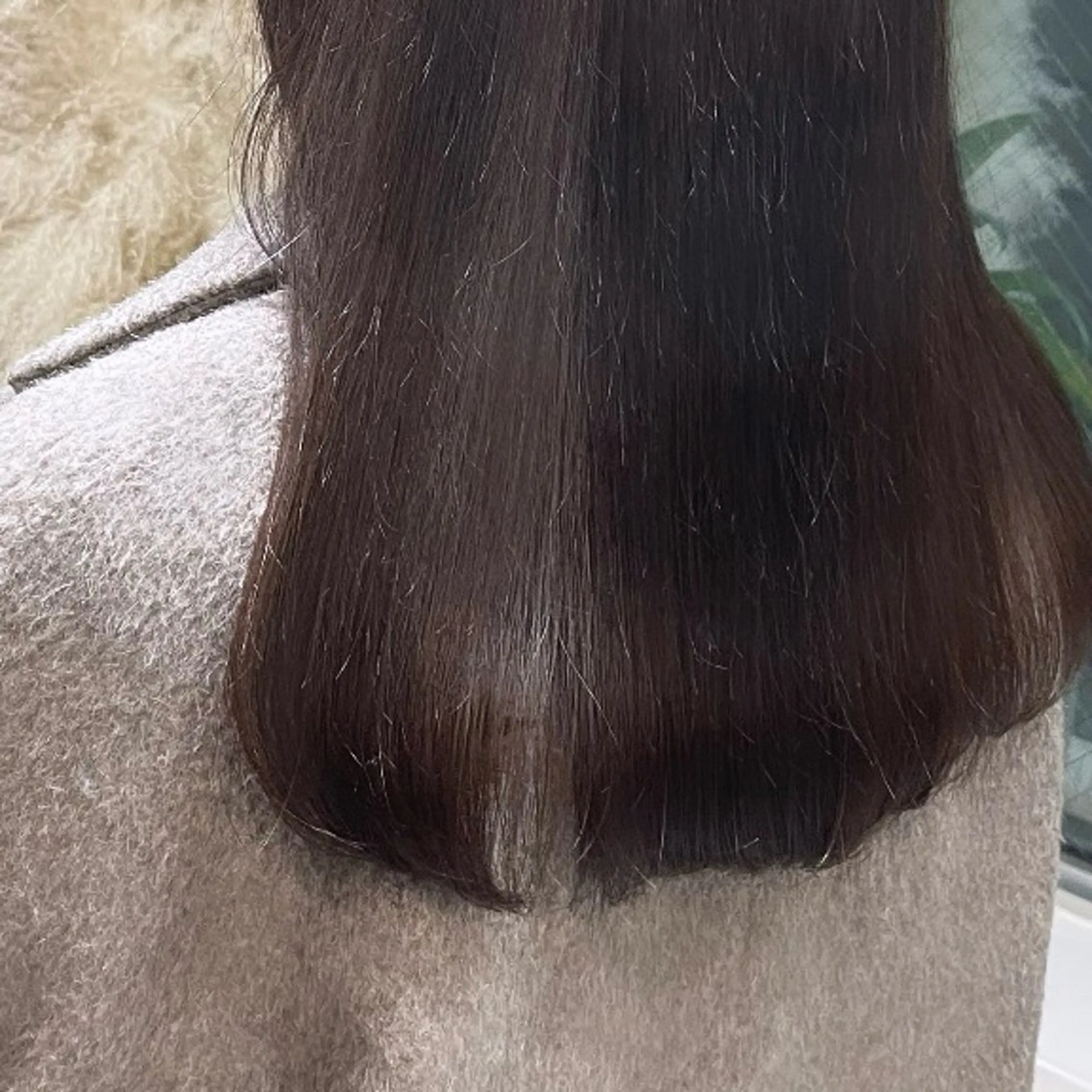 セミロング カラー グレージュ ヘアカラー Rui/透明感カラー 暖色/レイヤーカットのヘアスタイル