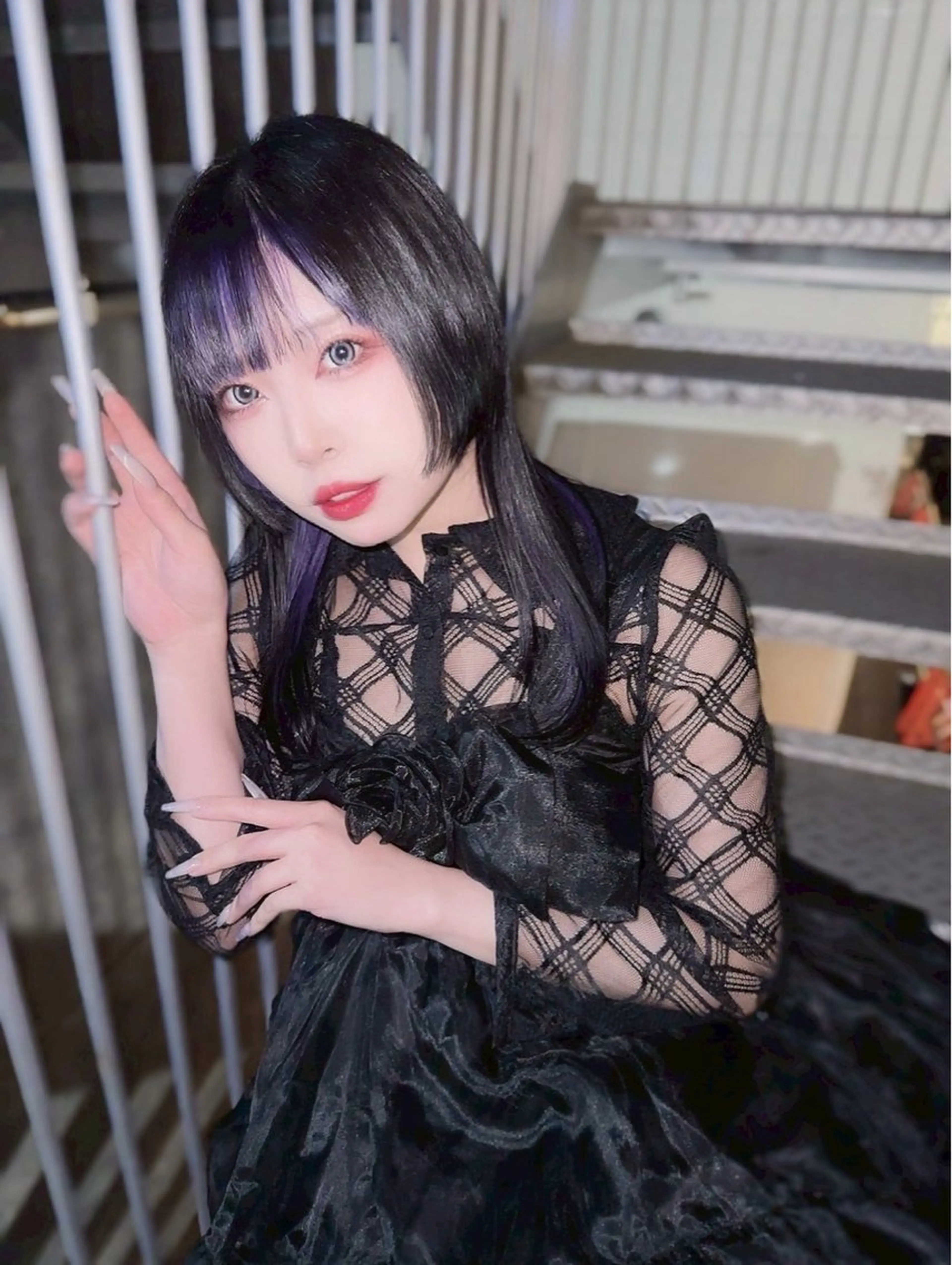 セミロング カラー ウルフカット カット ヘアカラー トリートメント ヘアセット 🎀透明感 カラー🎀ミズキのヘアスタイル