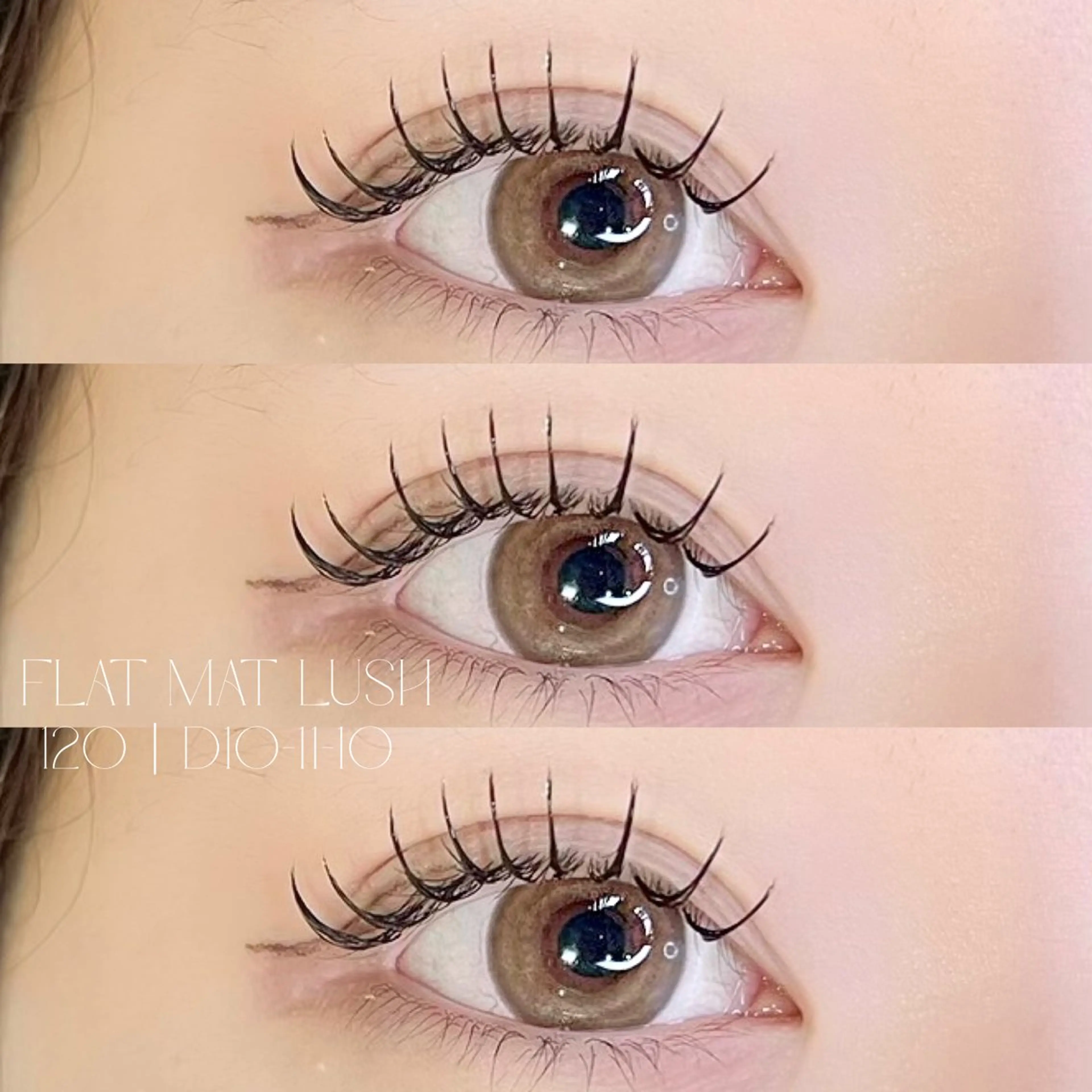 【オフ無料】フラットマットラッシュ120本+束感コーティング仕上げׅ ⊹の写真