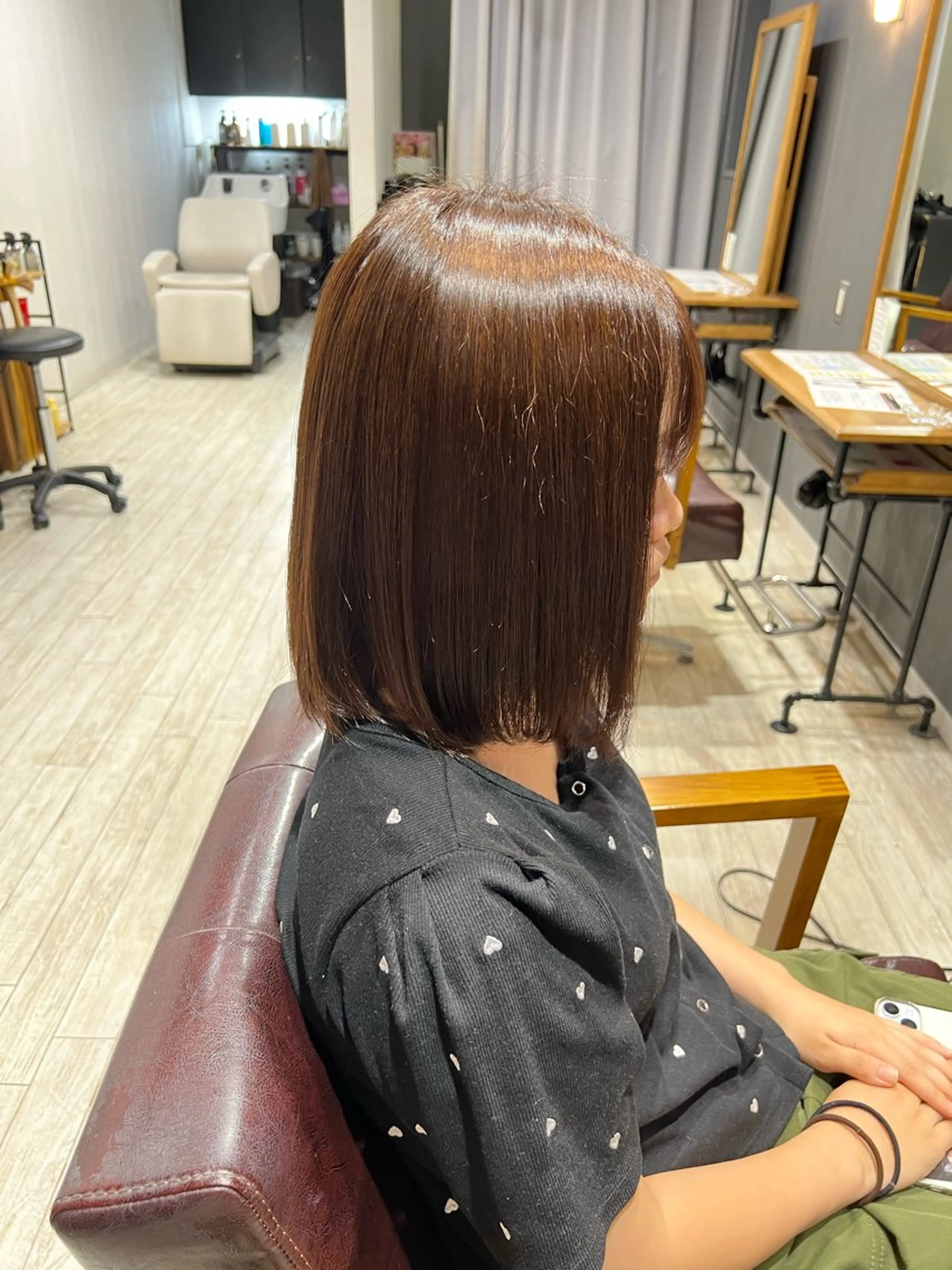 カラー ヘアカラー トリートメント ayumi / 郡山/暖色カラーのヘアスタイル