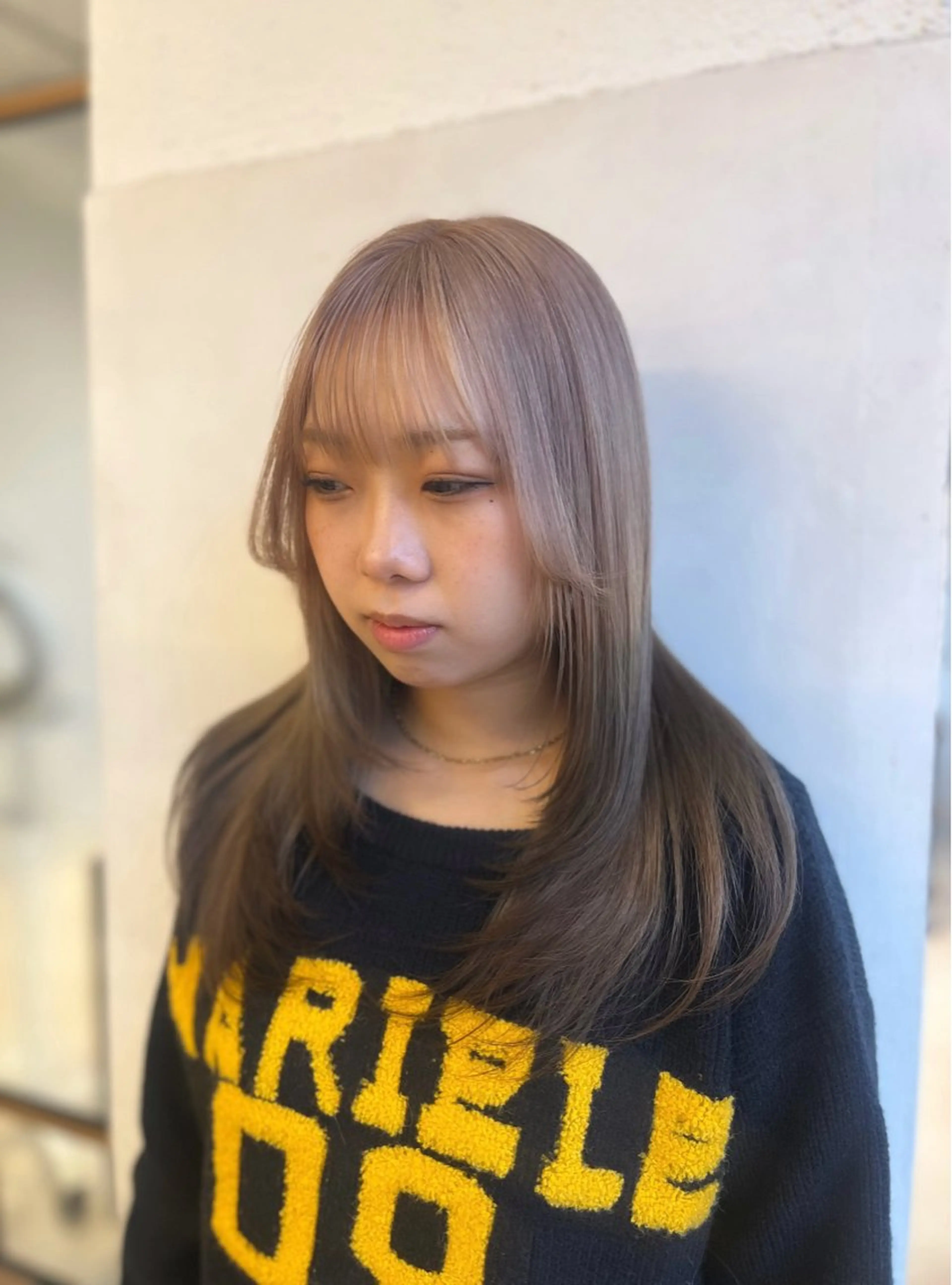 ロング カット ヘアカラー あらいしほ /ダブルカラーのヘアスタイル