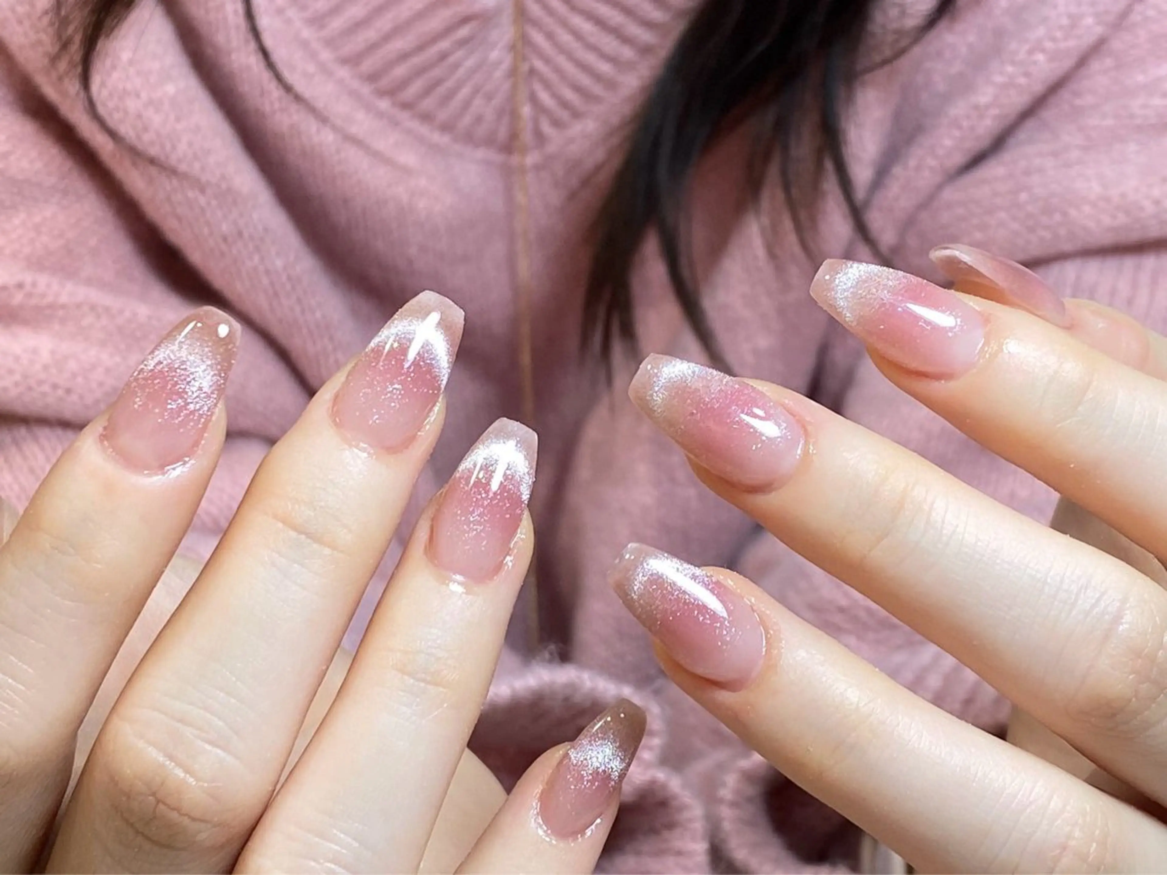 ネイル 長さ出し ワンホンネイル ハンドネイル Venus nail チップ長さだし専門店のネイルデザイン