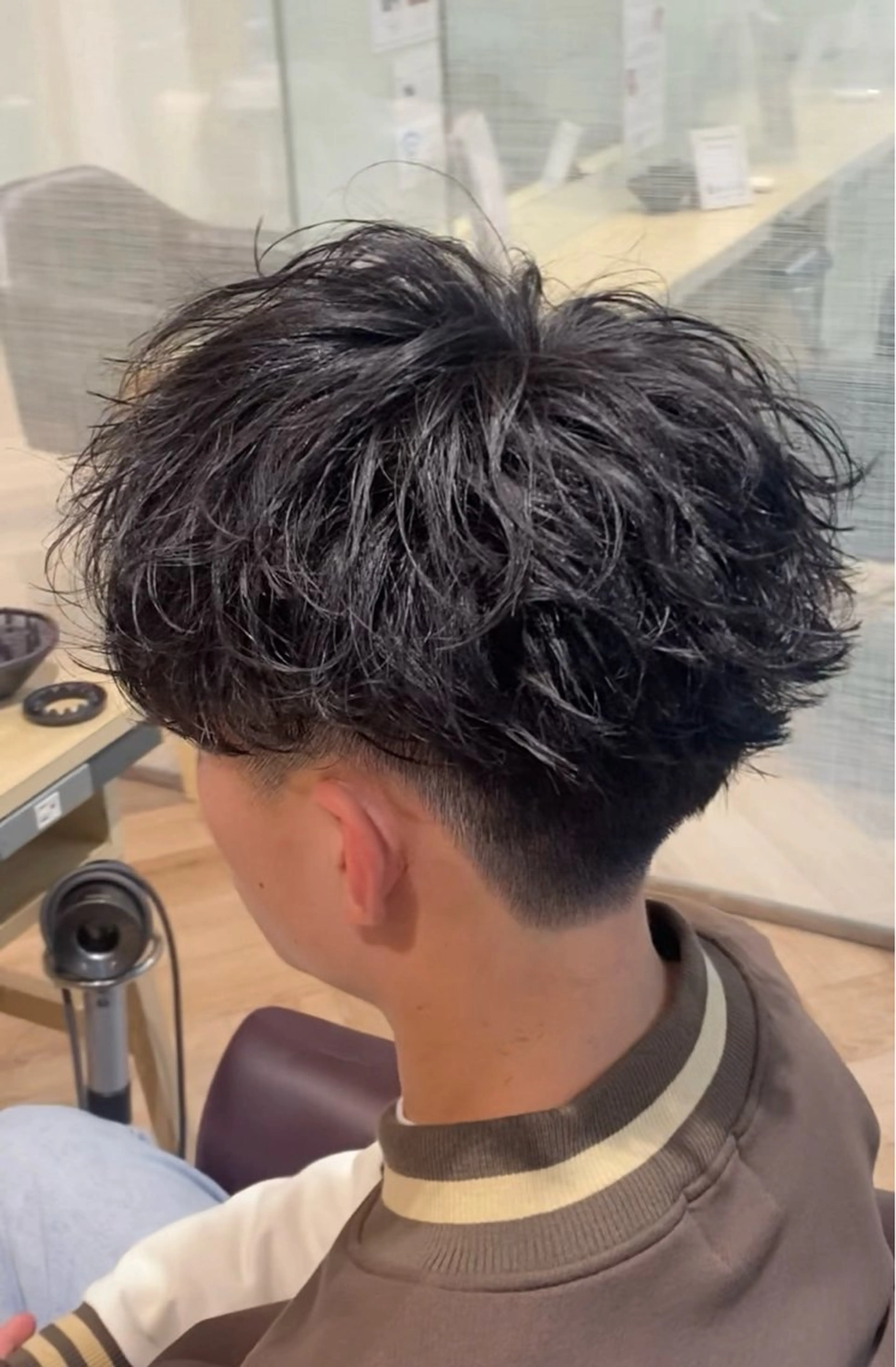 メンズ メンズ特化/フェザー /パーマ/伊勢元のヘアスタイル