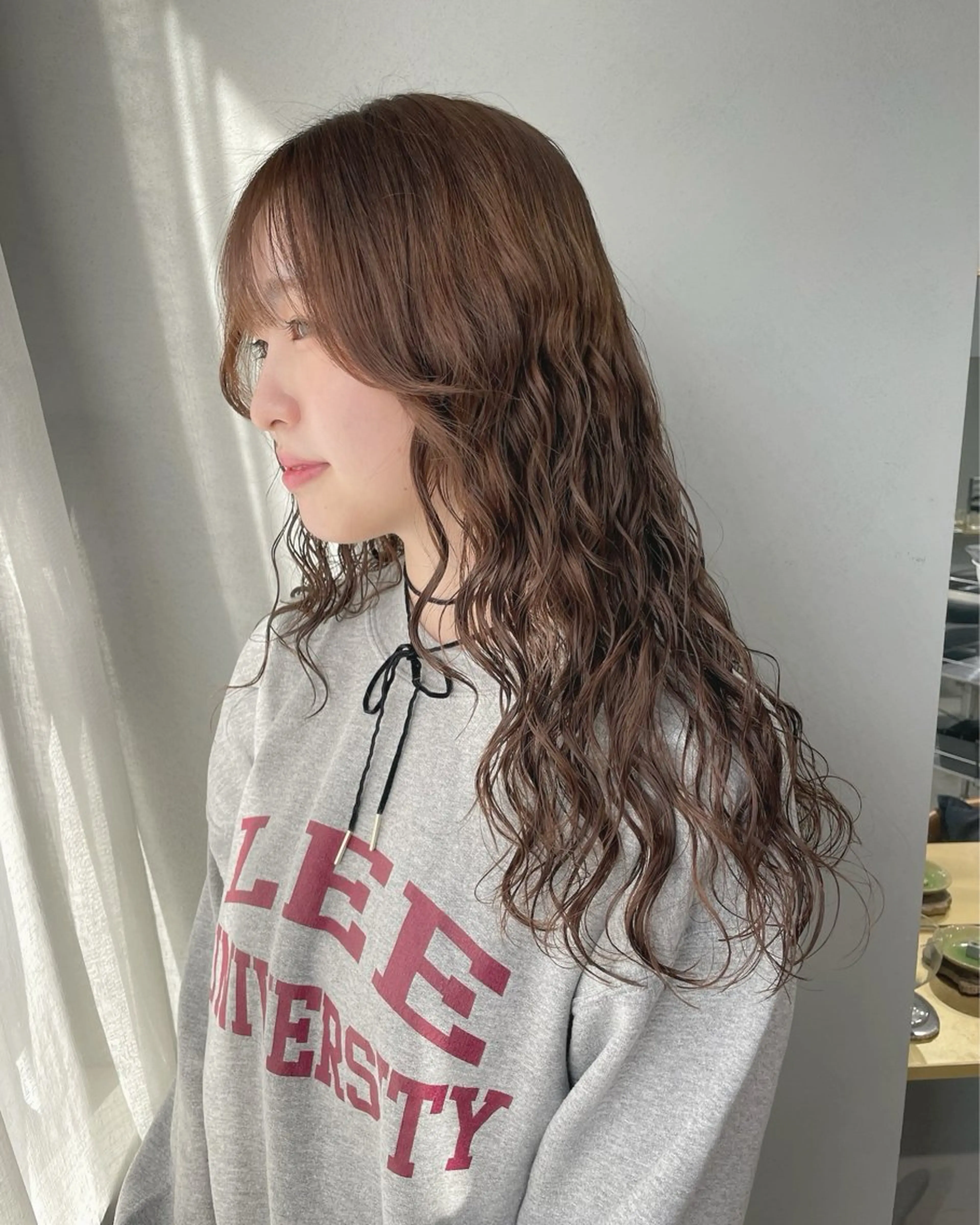 ロング カラー パーマ ロング カット ヘアカラー パーマ トリートメント 【表参道】Ruri デジタルパーマのヘアスタイル