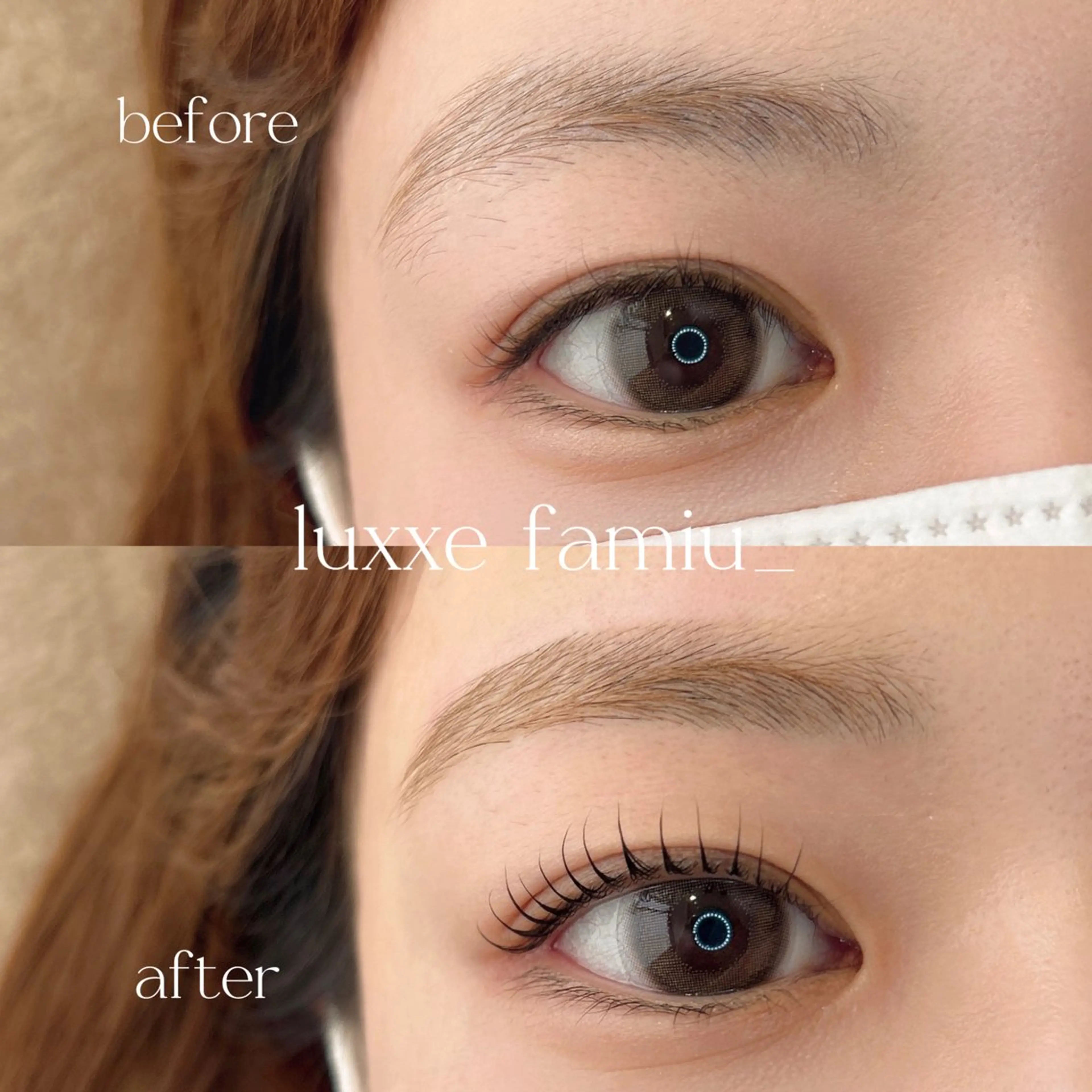 まつ毛パーマ➕アイブロウwaxの写真