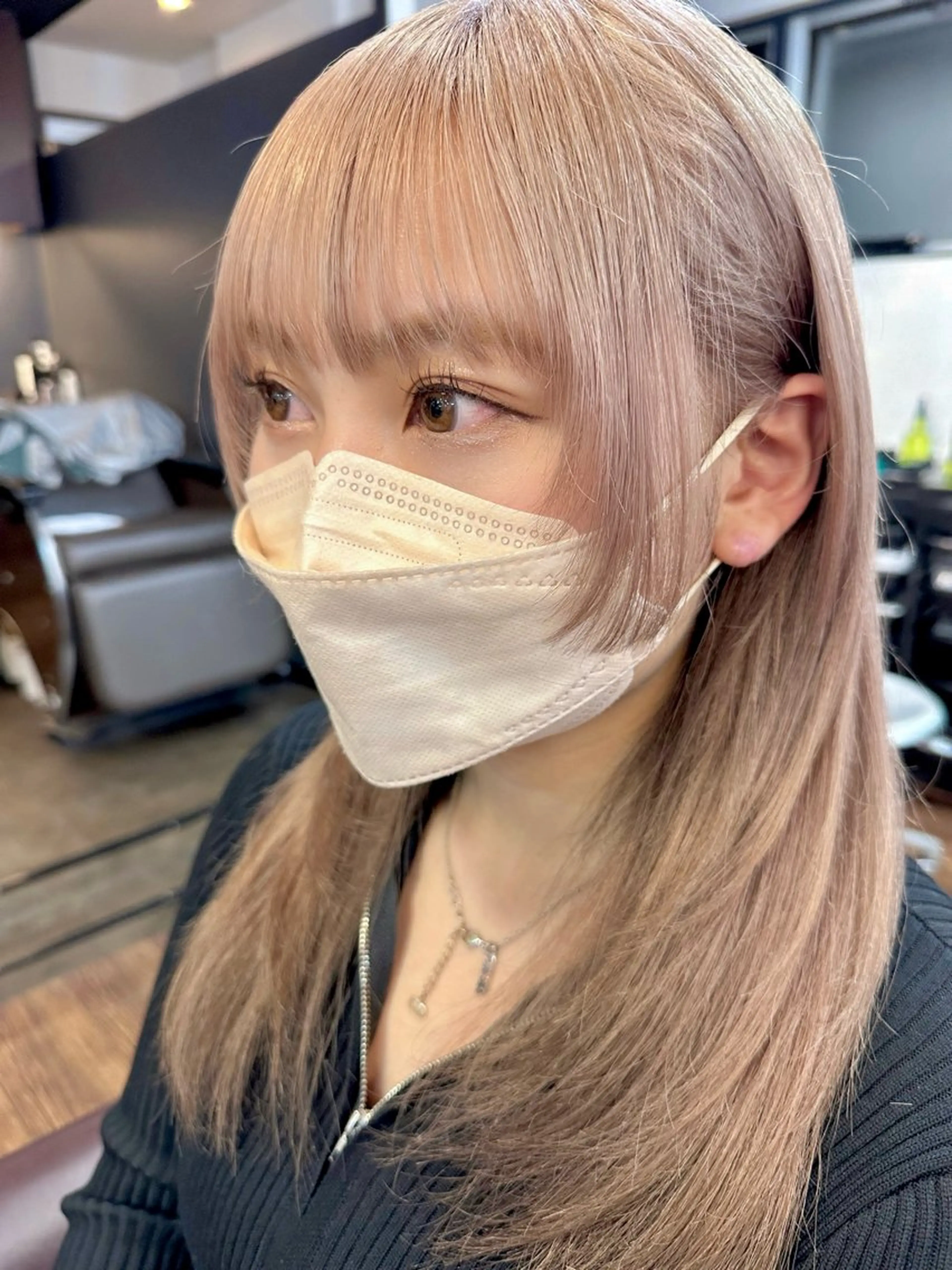 セミロング 姫カット カット トレンドヘア🌿 chinariのヘアスタイル