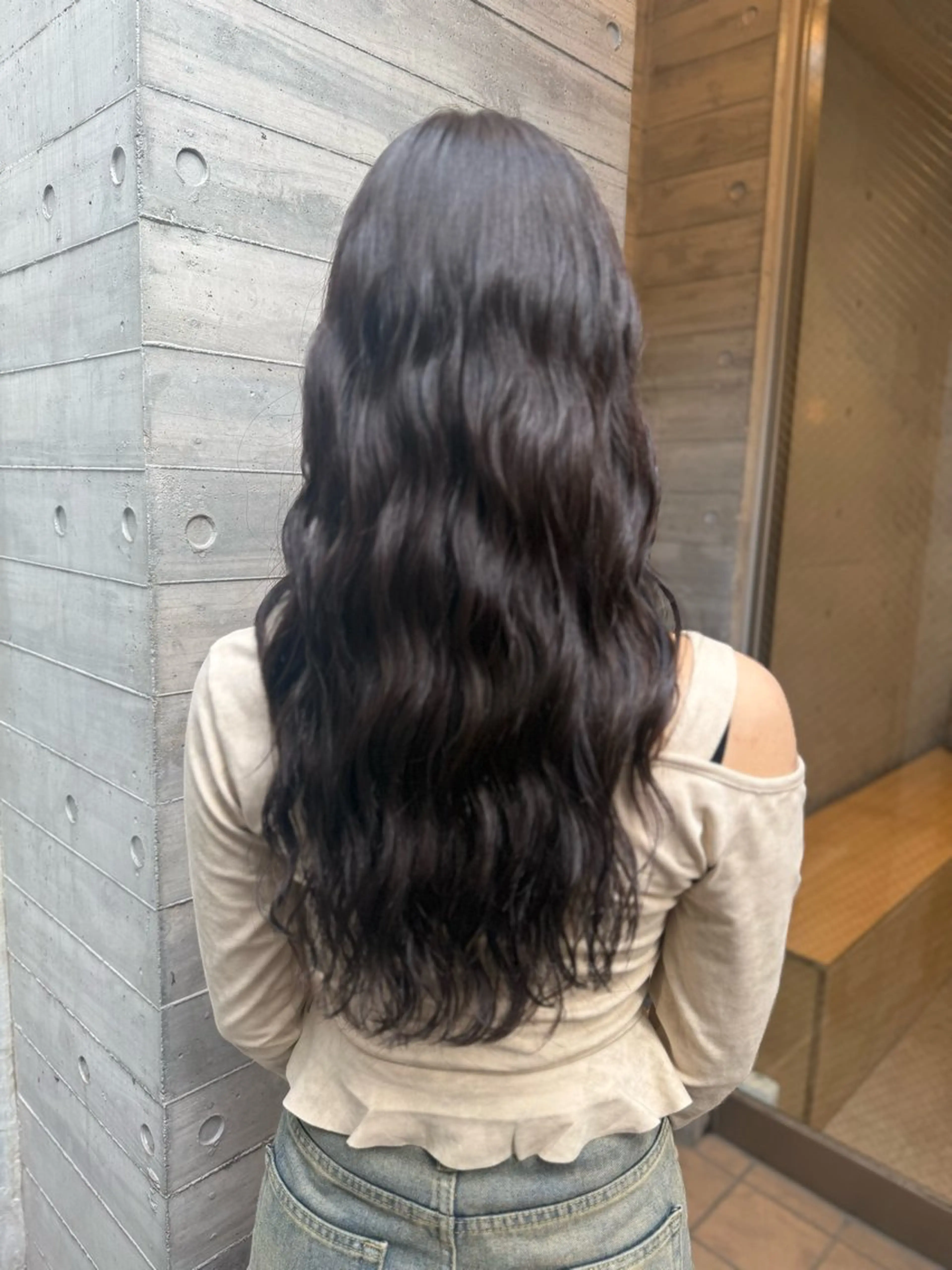 ロング カット パーマ デジタルパーマ/ ウェーブパーマ/神野のヘアスタイル