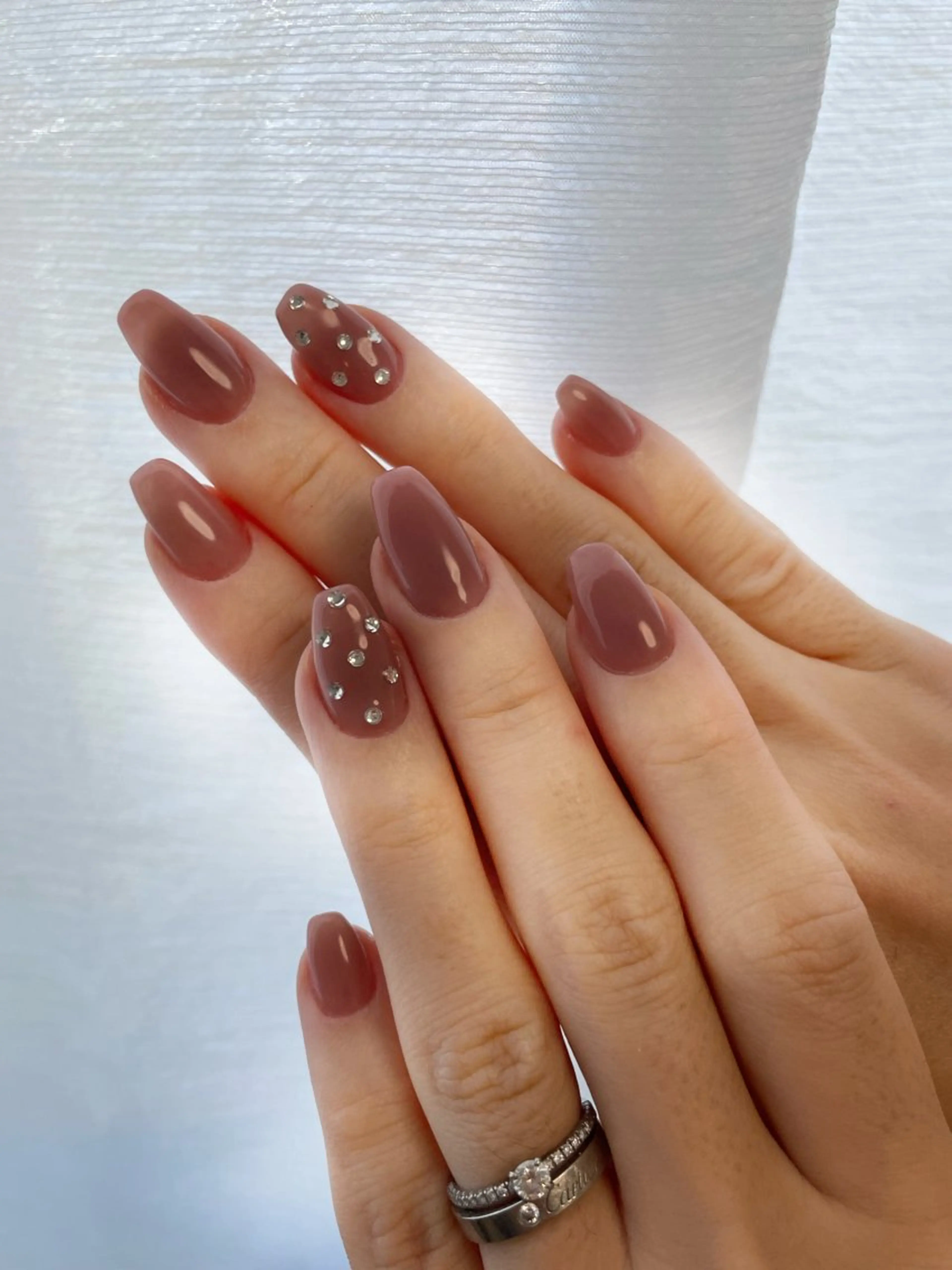 ネイル ジェルネイル ストーンネイル nail ayacaのネイルデザイン