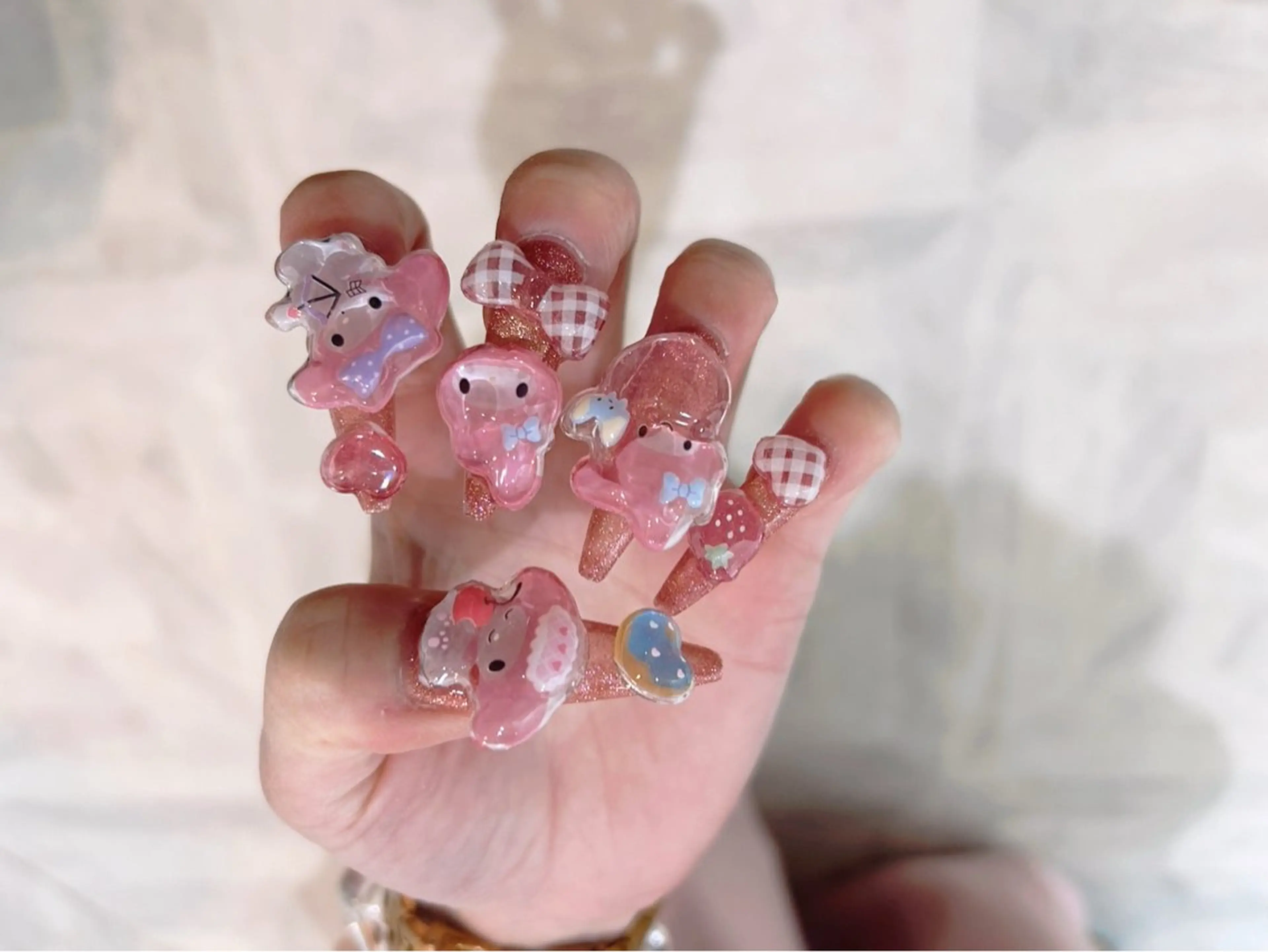 ネイル アートネイル 長さ出し フラッシュネイル フレンチネイル ジェルネイル share. yurieのネイルデザイン