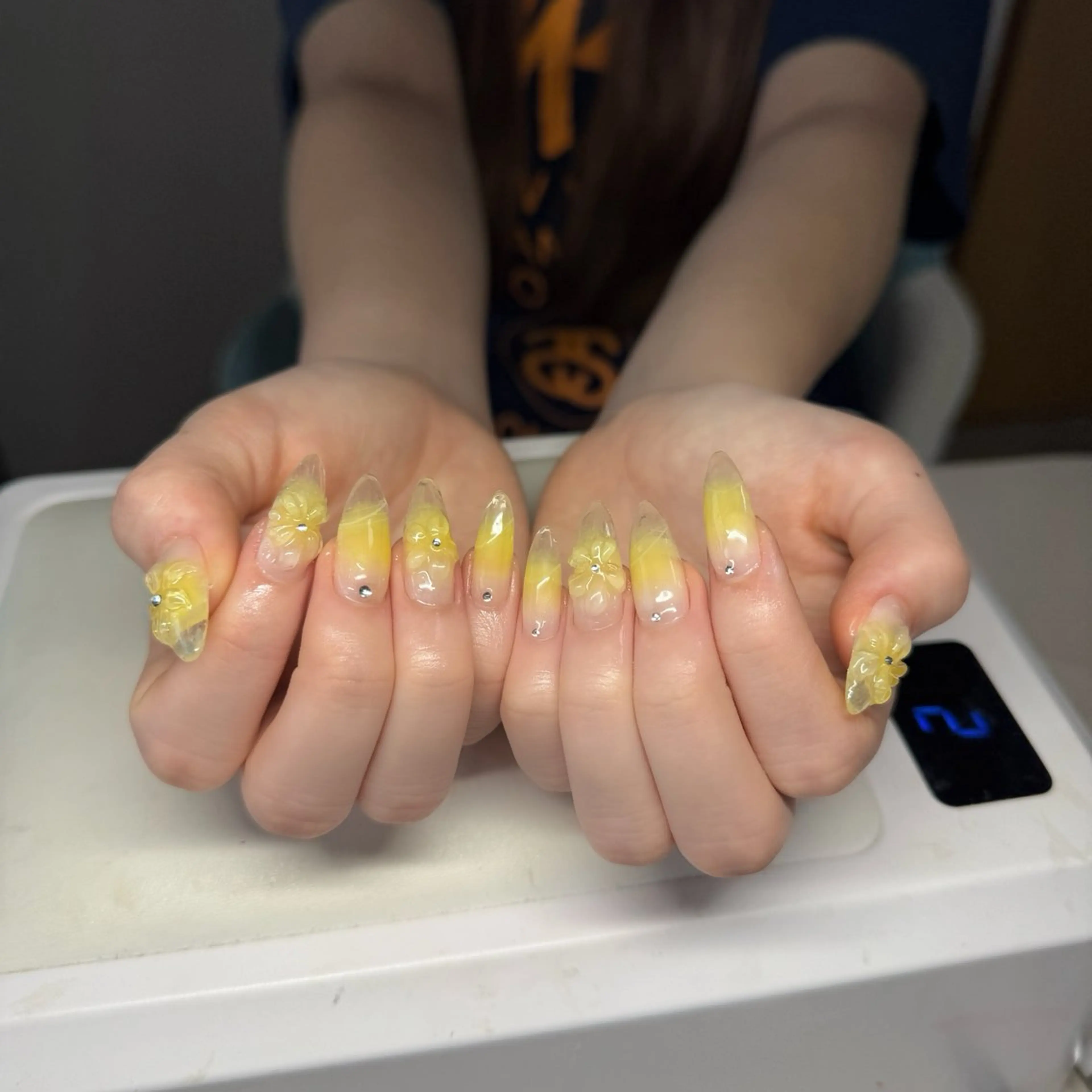ネイル チークネイル フレンチネイル グラデーション 韓国ネイル マグネットネイル Hana nail所属・Hana Nailのネイルデザイン