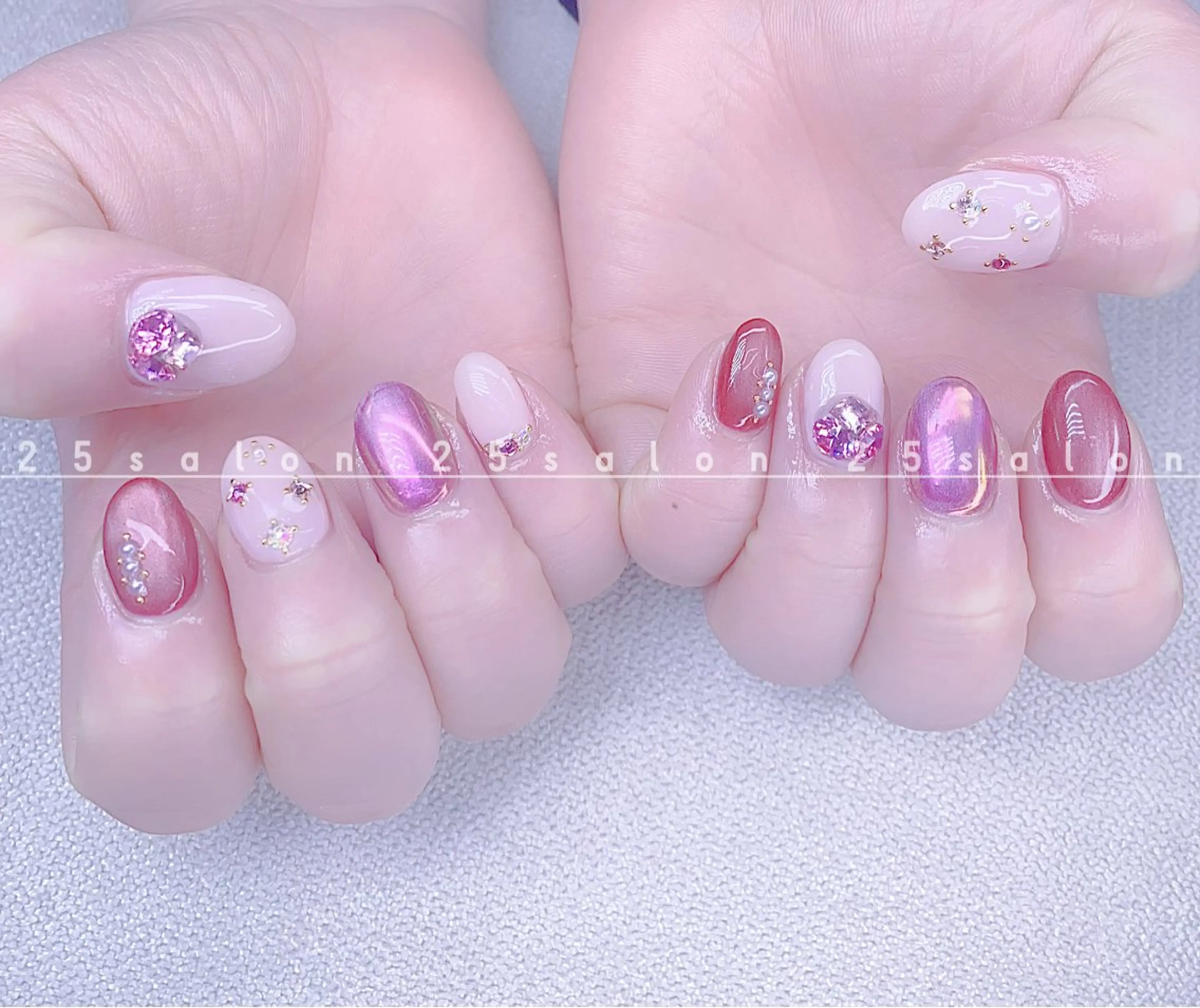 ネイル オーロラネイル チークネイル フットネイル フレンチネイル ジェルネイル 2 5のマツエク・マツパデザイン