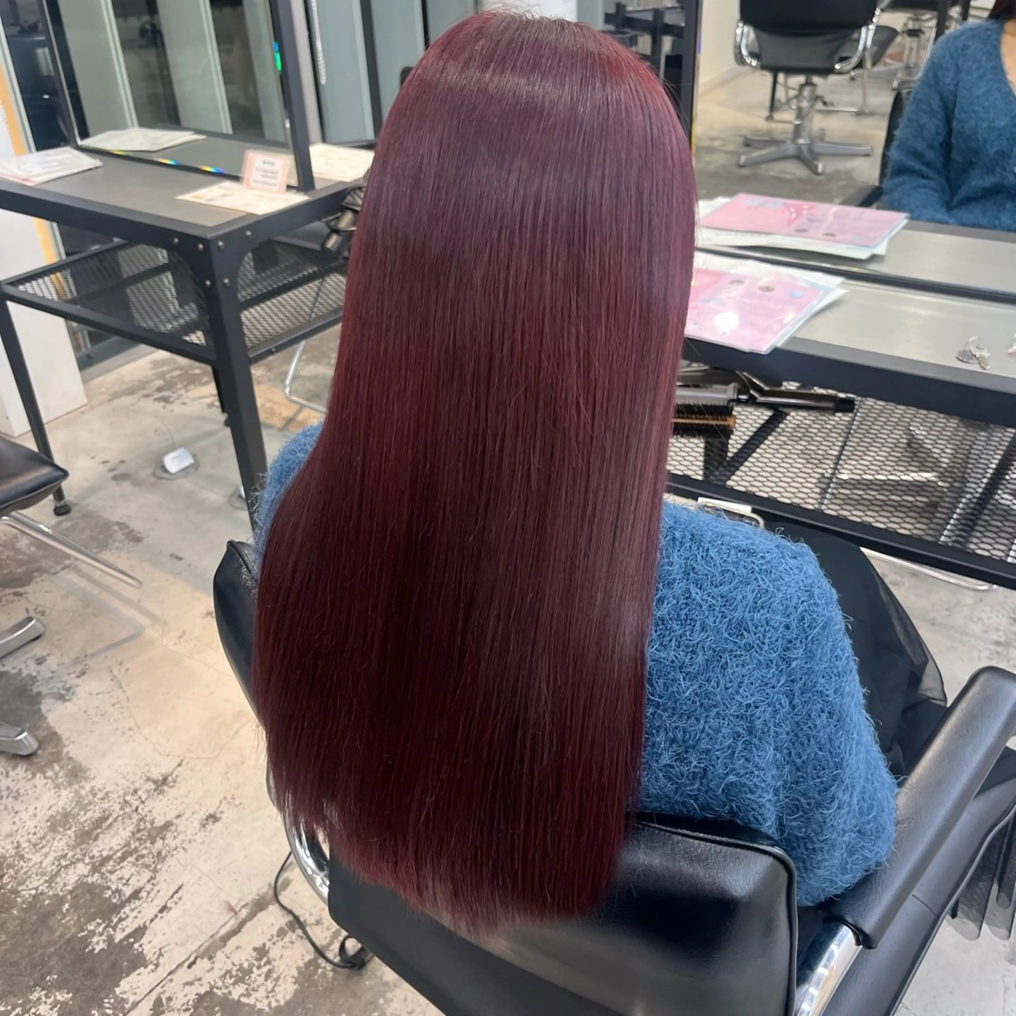 ロング カラー レッドカラー 🍒暖色✖️レイヤー ／Haruna🍒のヘアスタイル