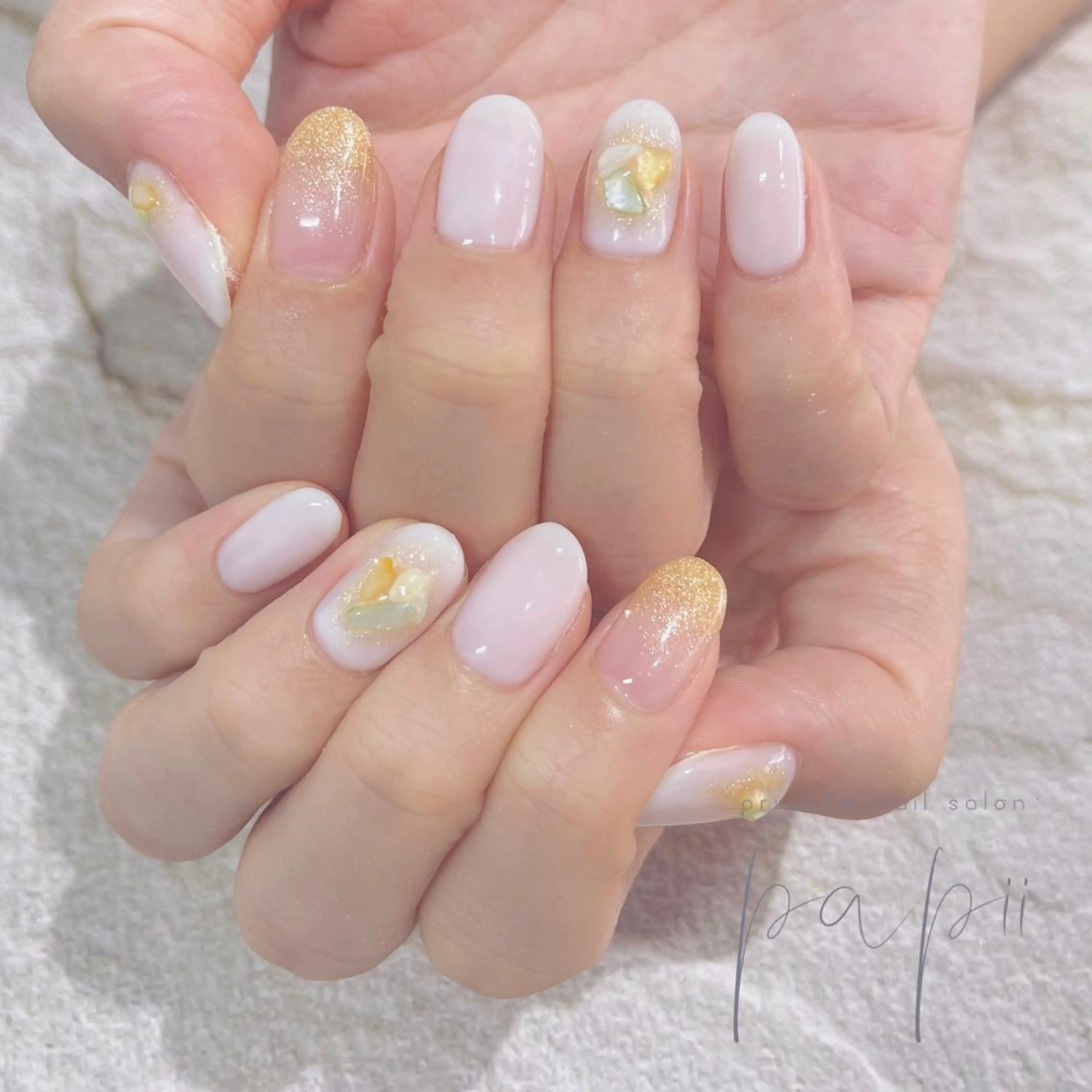 ネイル シンプルネイル ハンドネイル papii☆ kurodaのネイルデザイン