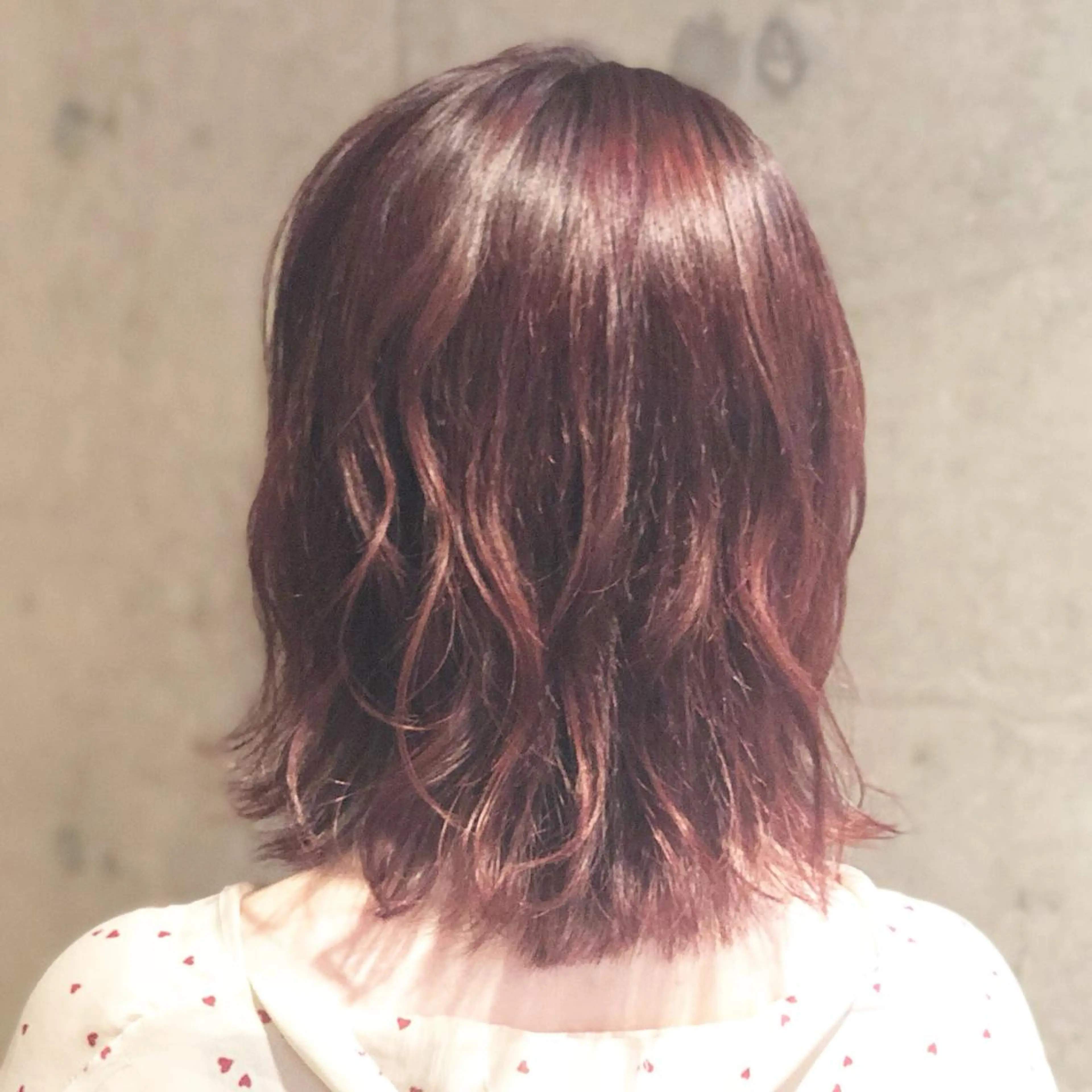 ミディアム カラー パーマ 圧倒的な質感🧡 髪質改善/丸山晴菜のヘアスタイル