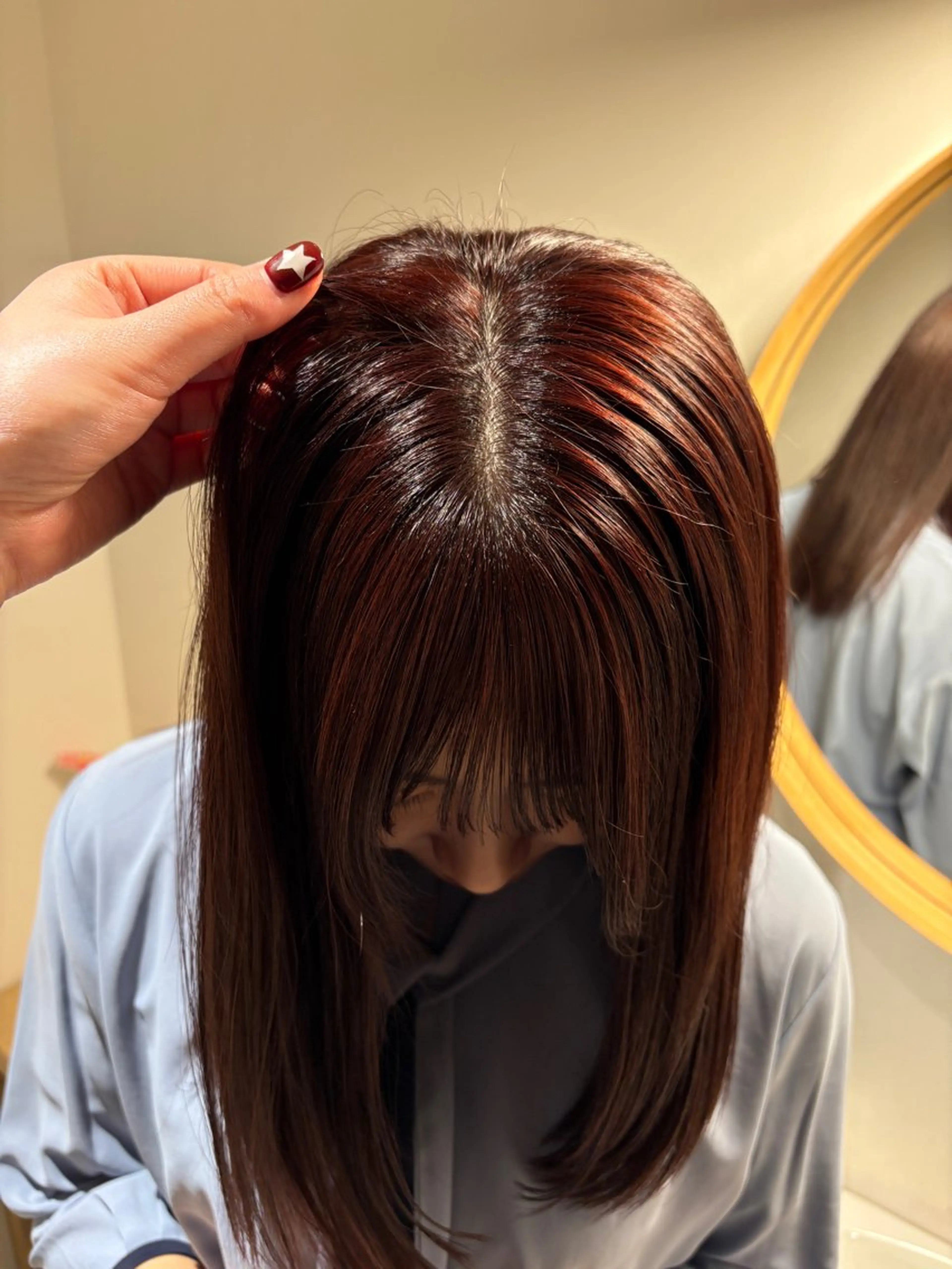 セミロング カラー ブリーチ ブリーチなしカラー FILMS所属・FILMS 銀座店 Mikotoのヘアスタイル