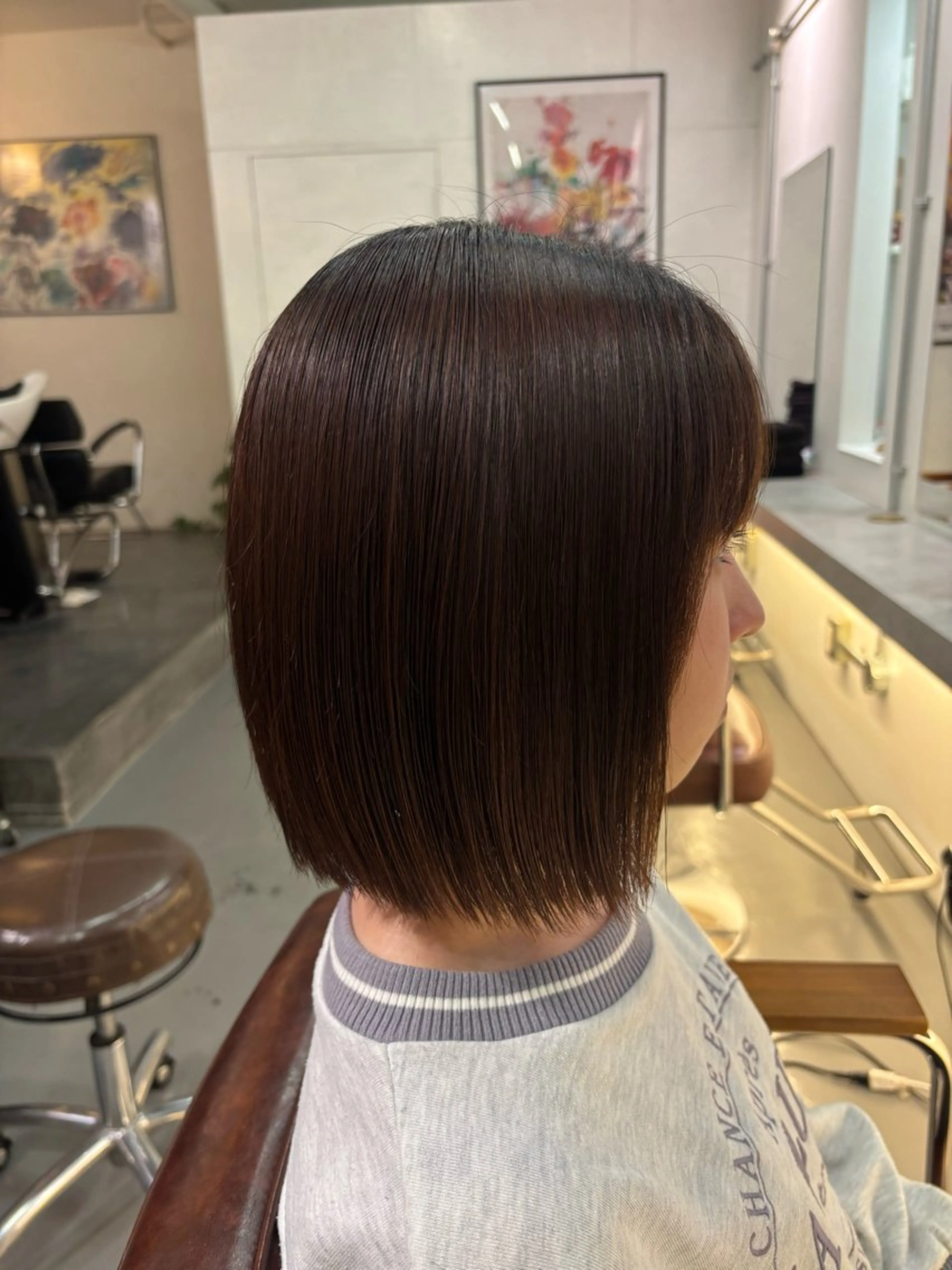 ショート パーマ 縮毛矯正 ooitヨシダ ミナミのヘアスタイル