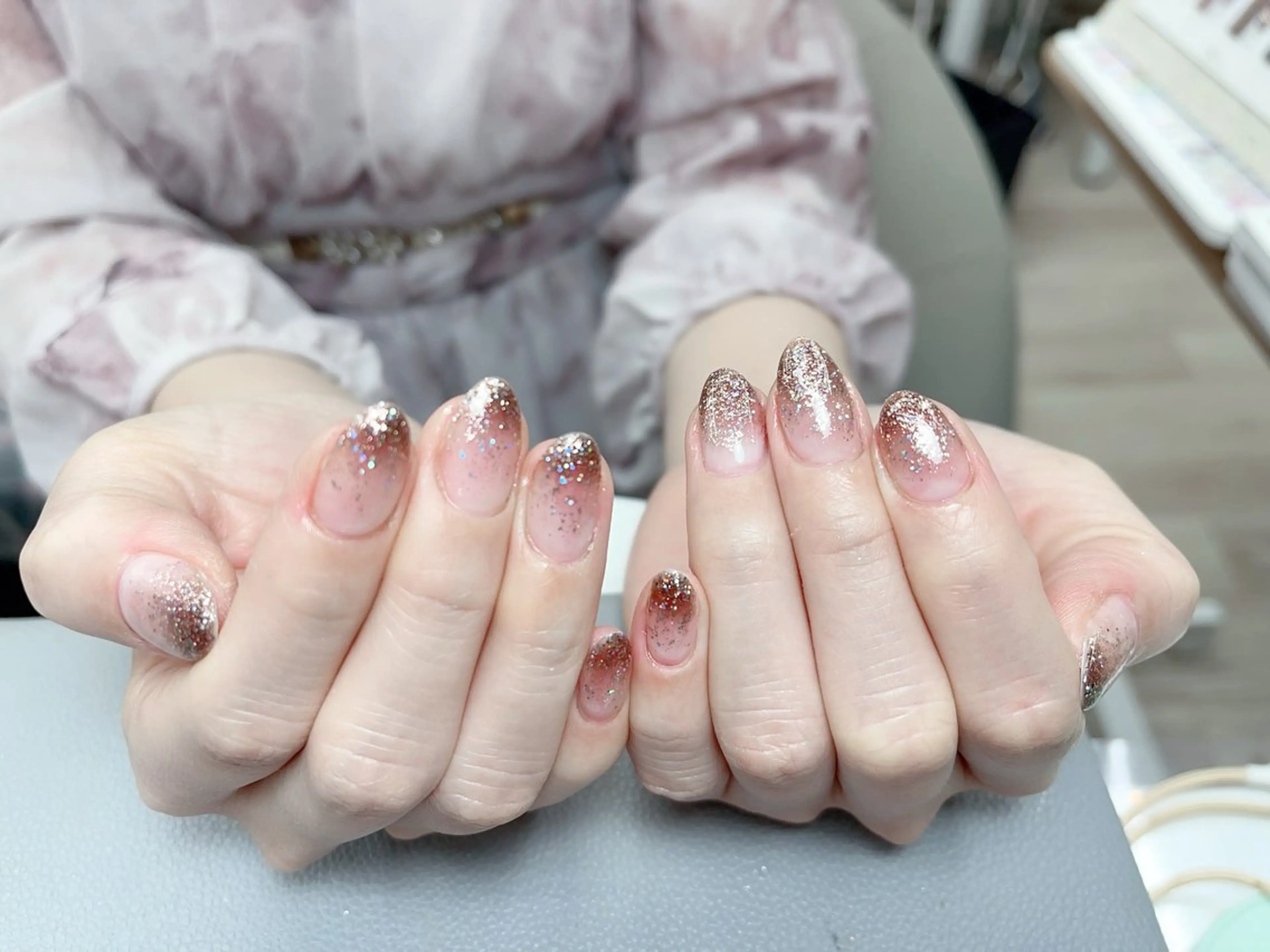 メンズ ネイル アートネイル フレンチネイル ジェルネイル キラキラネイル パラジェル ハンドネイル Bloom スカルプ専門店のネイルデザイン