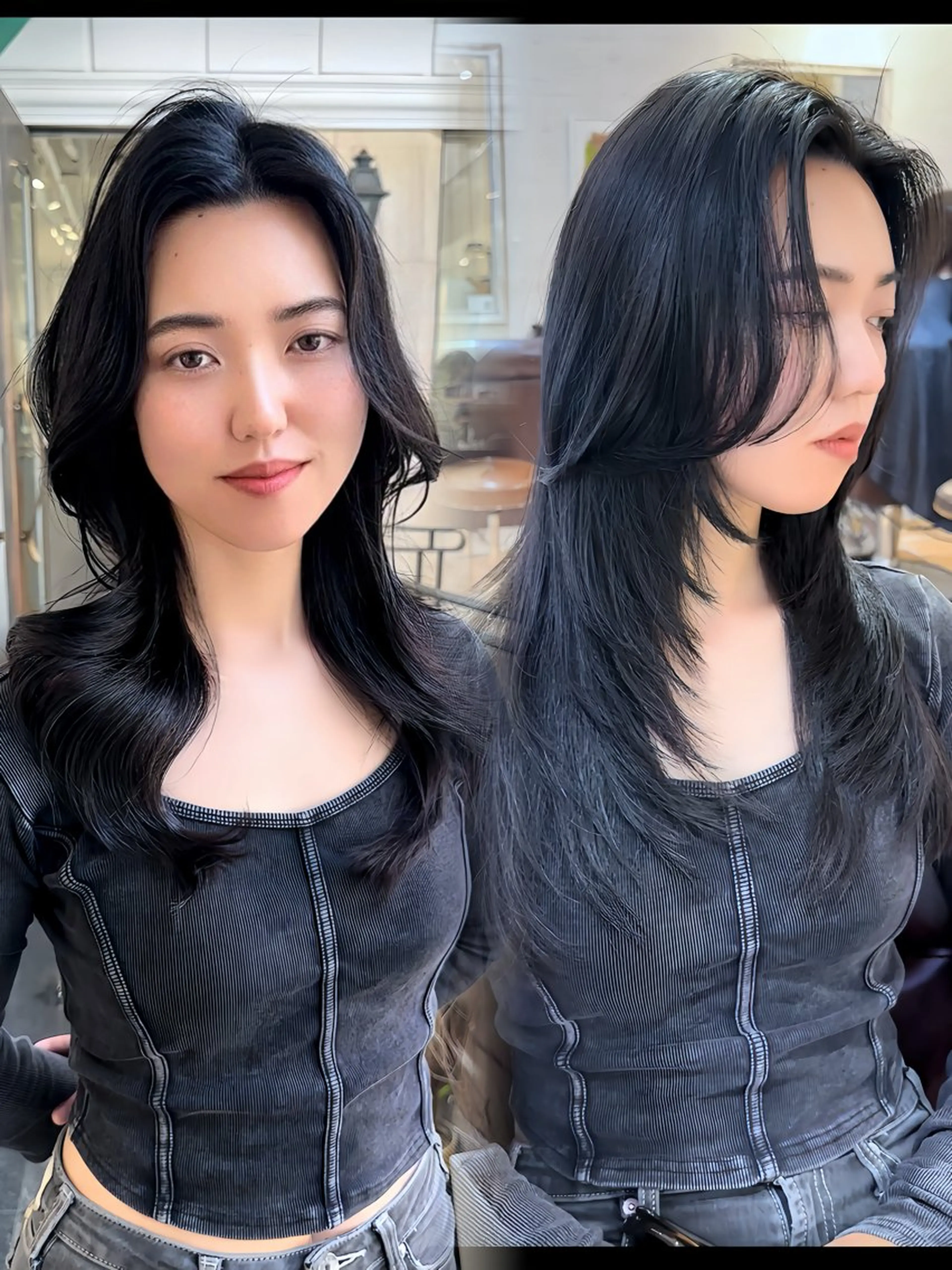 ロング カット ヘアカラー トリートメント ヘッドスパ 韓国系レイヤー特化 hiroのヘアスタイル