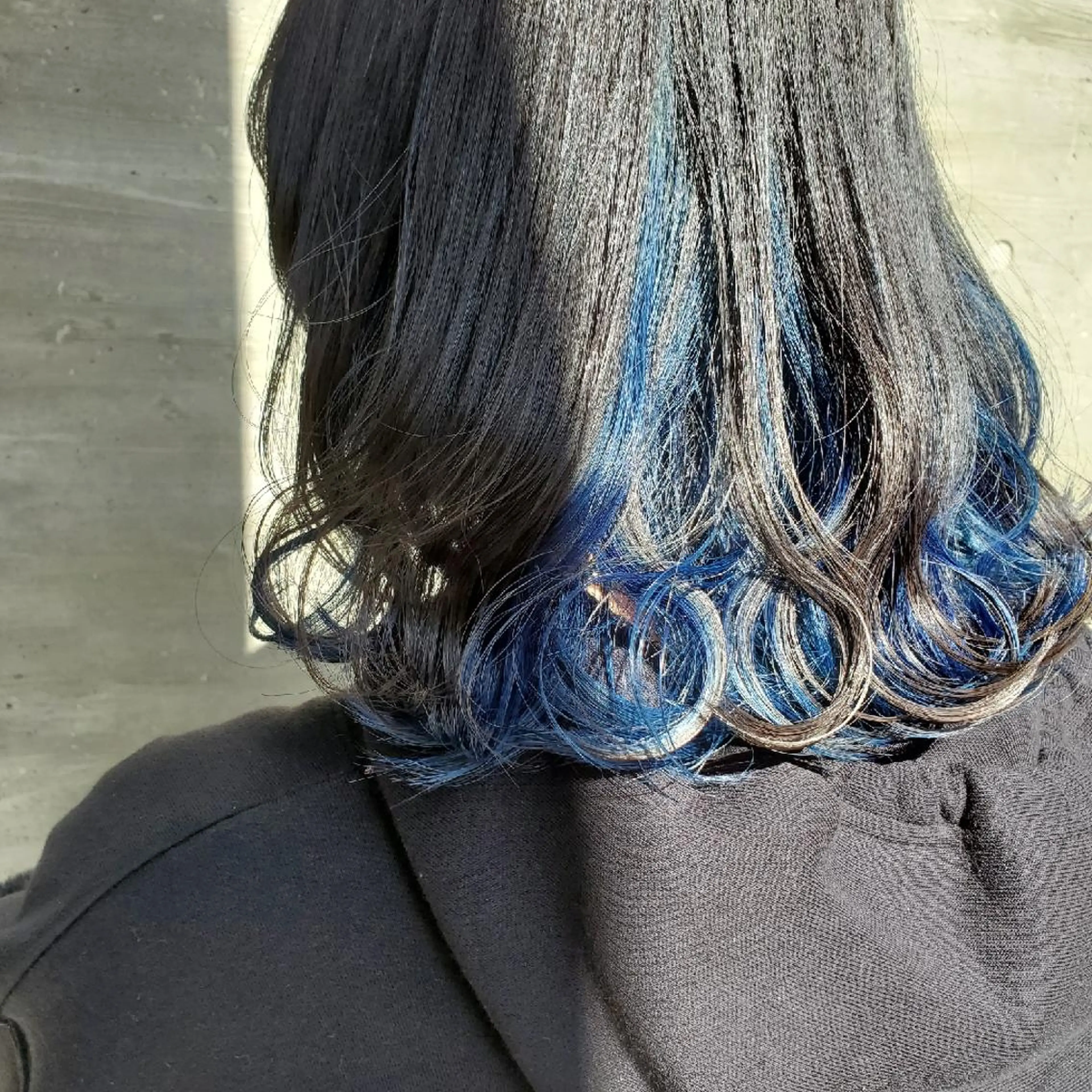 カラー ミディアム 谷 結奈のヘアスタイル