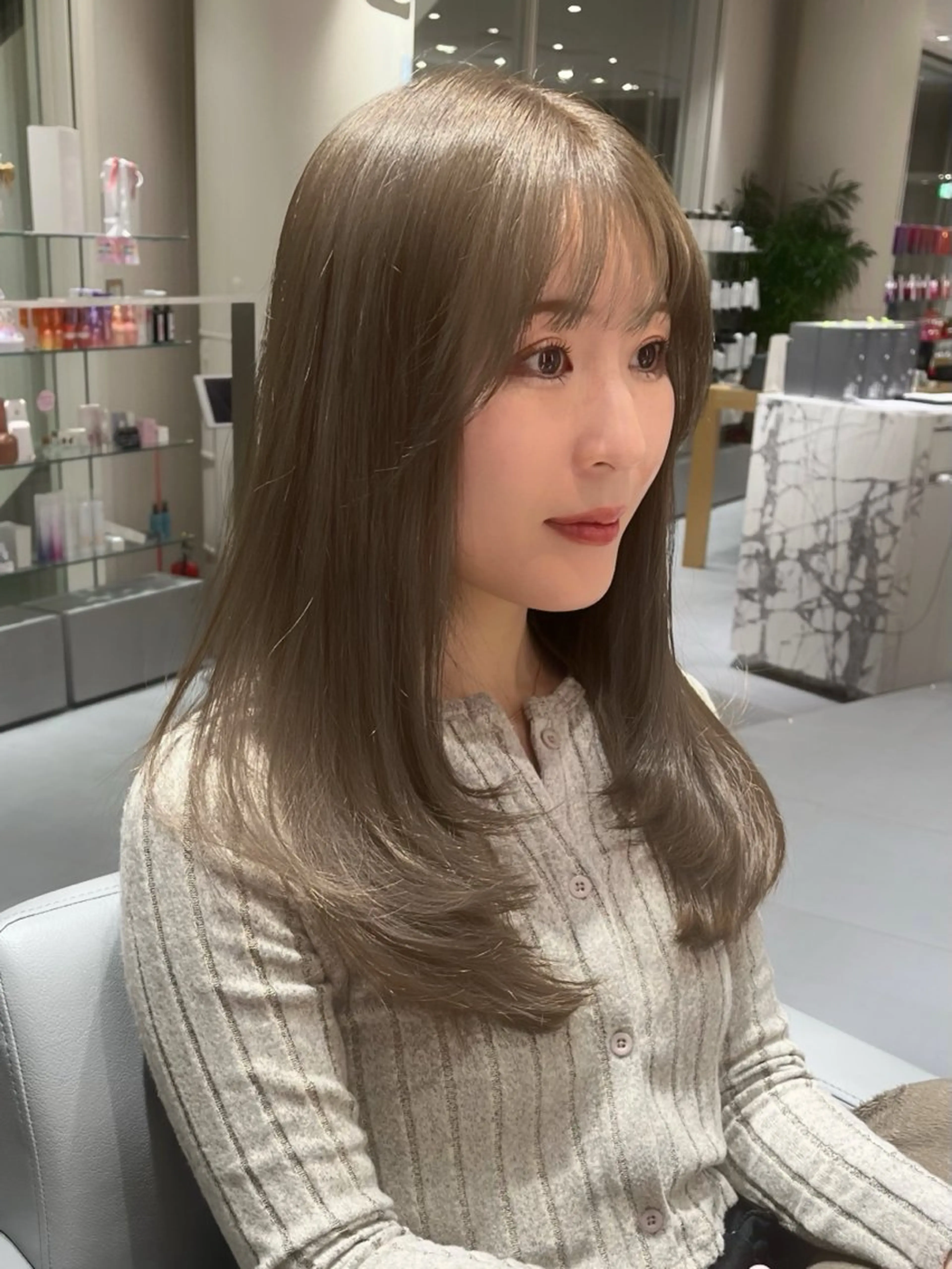 セミロング レイヤーカット カット 🎀縮毛矯正/ボブ /渋谷/MIKI🎀のヘアスタイル