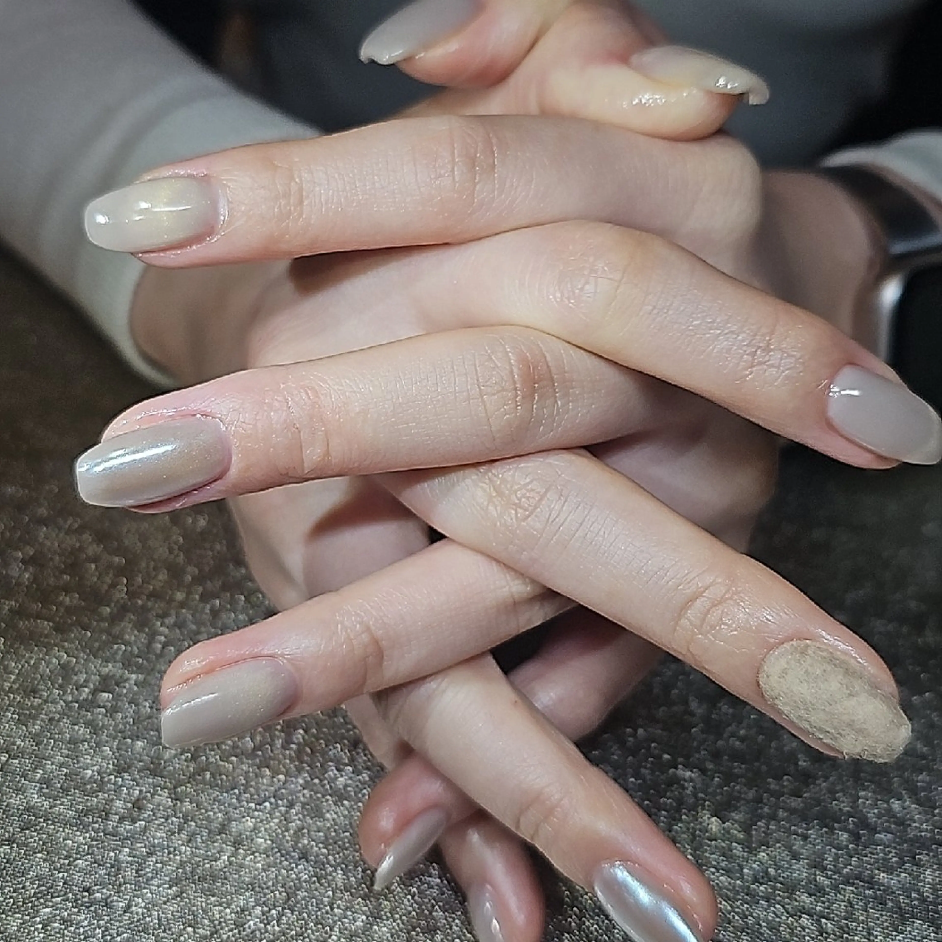 ネイル マグネットネイル ミラーネイル salon de  Princessのネイルデザイン