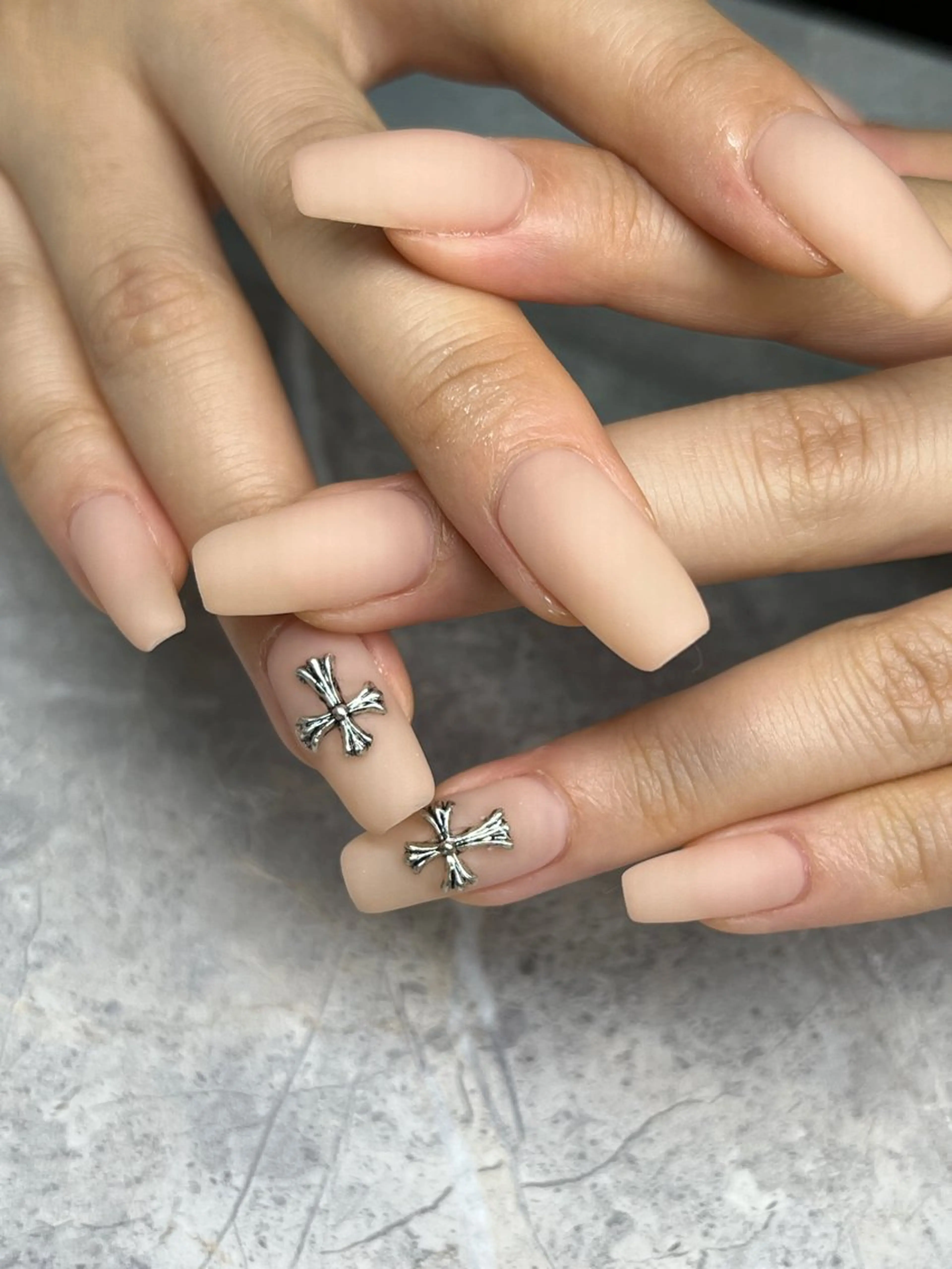 ネイル マットネイル ハンドネイル ANNE 綾瀬店 練習モデル様募集中のネイルデザイン