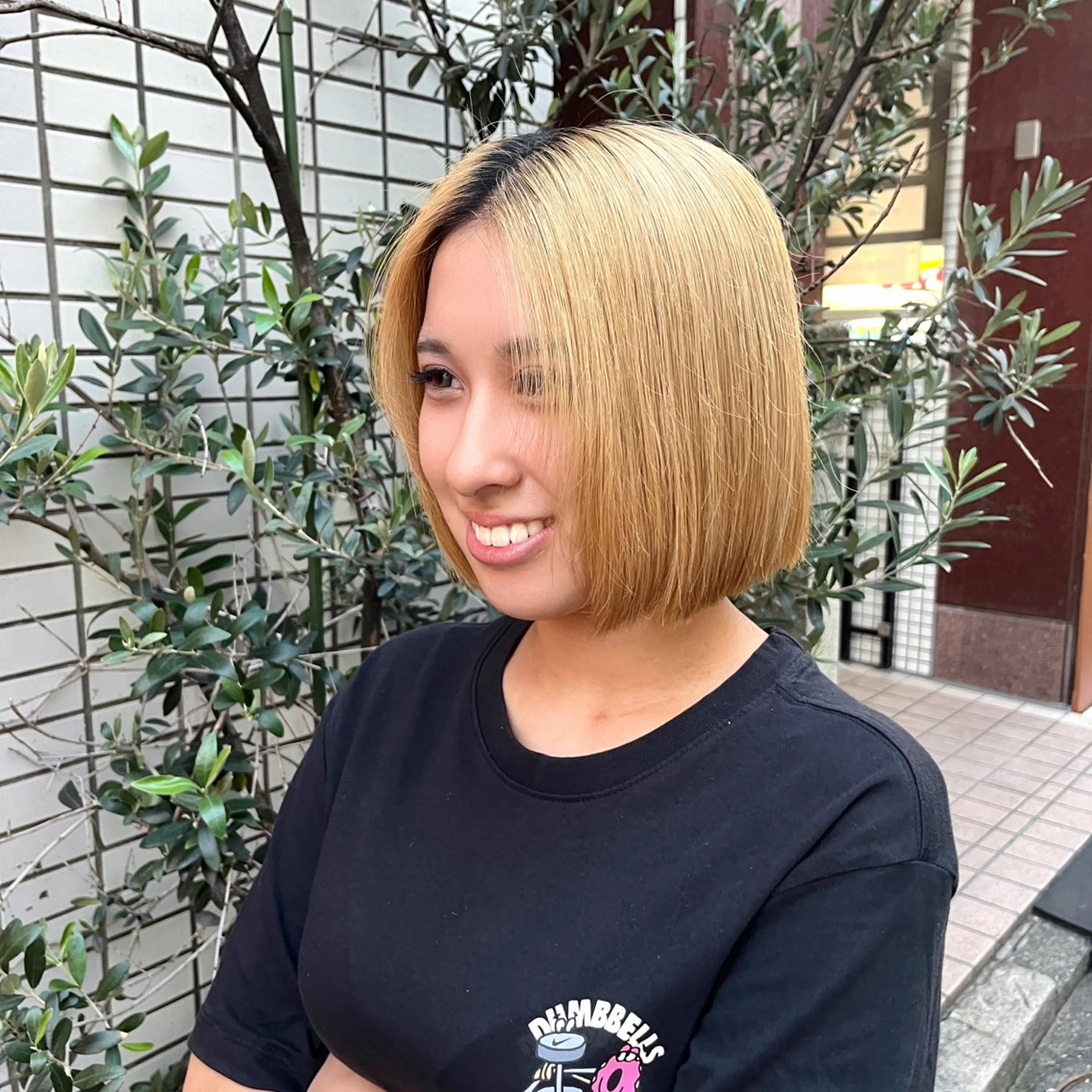 ショート ボブ カット Nagi /ヘアメ /艶カラー/メンズのヘアスタイル