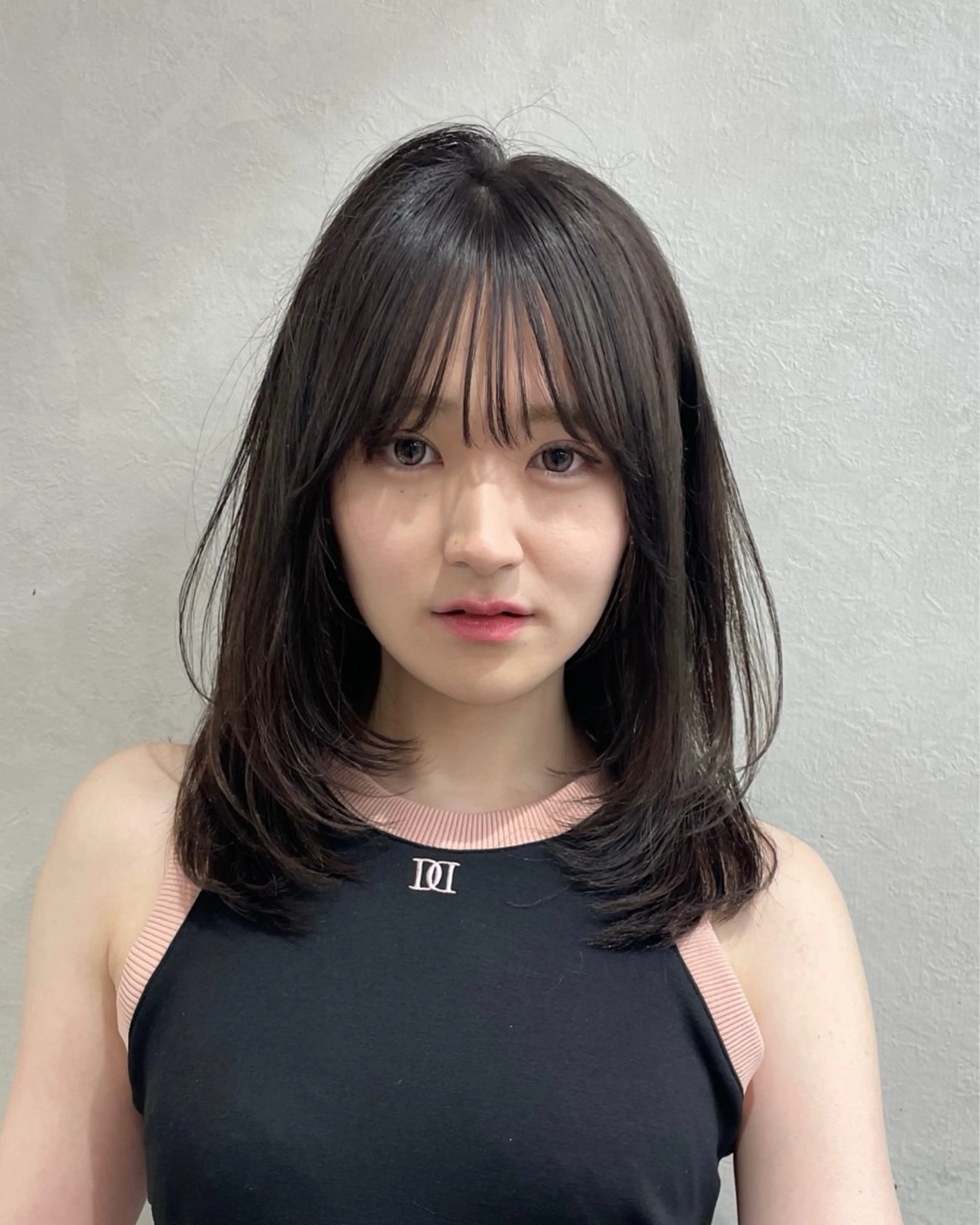 ミディアム カラー 韓国ヘア/レイヤー Londエレンのヘアスタイル