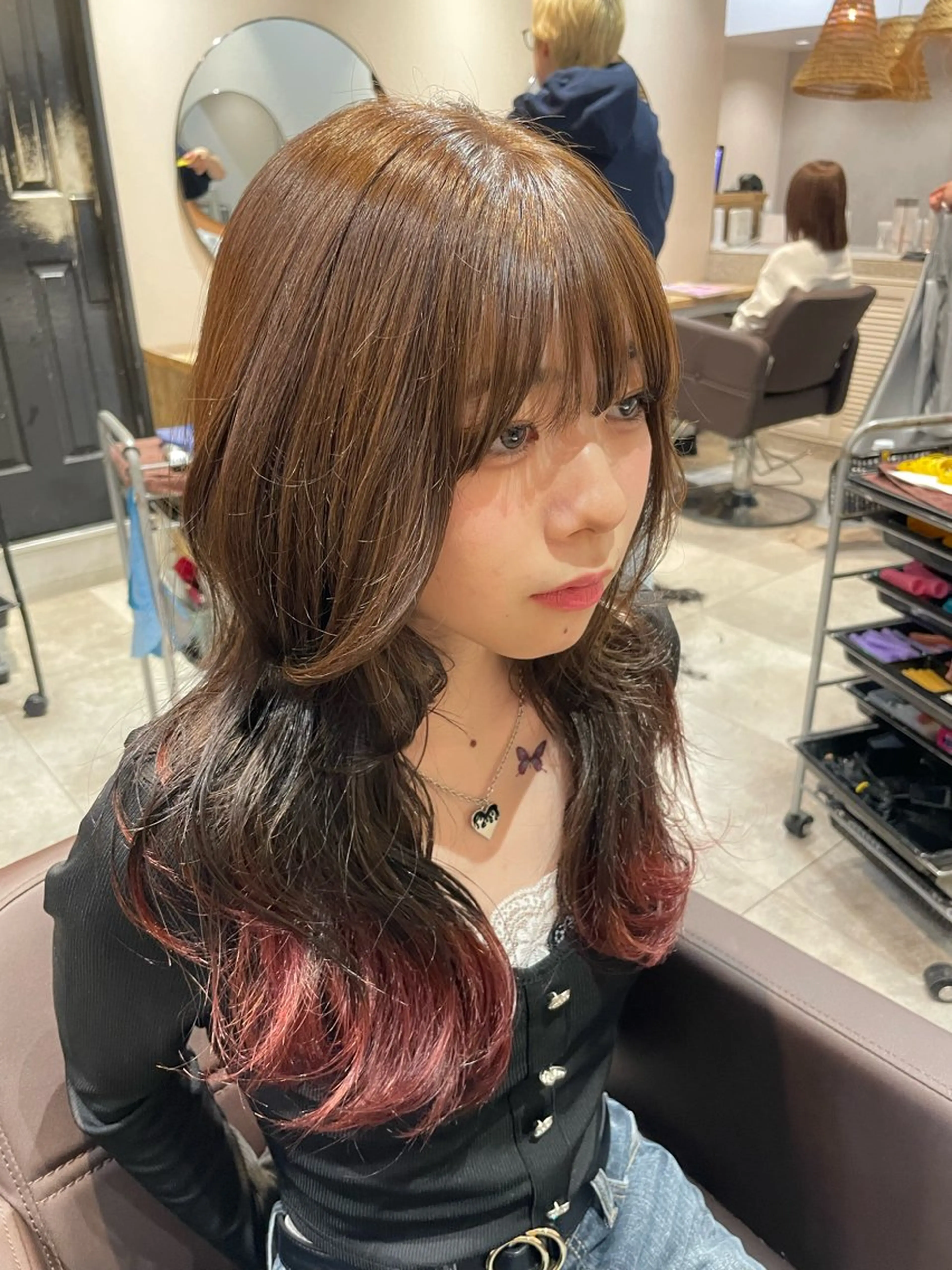 ロング カラー ピンクカラー ヘアカラー トリートメント 💐パーソナルカラー /市橋加菜💐のヘアスタイル