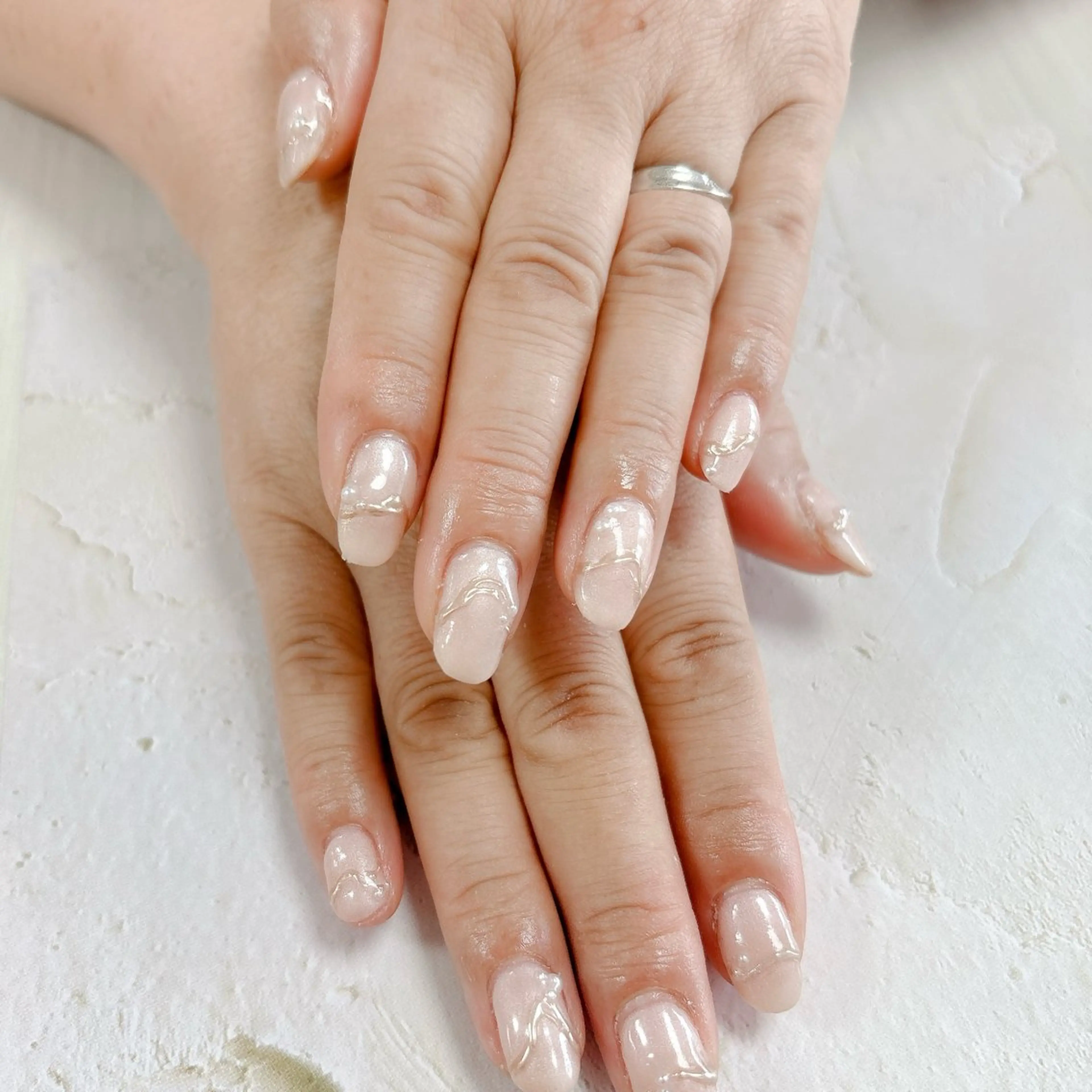 ネイル ハンドネイル アネラ もか.⋆𝜗𝜚のネイルデザイン