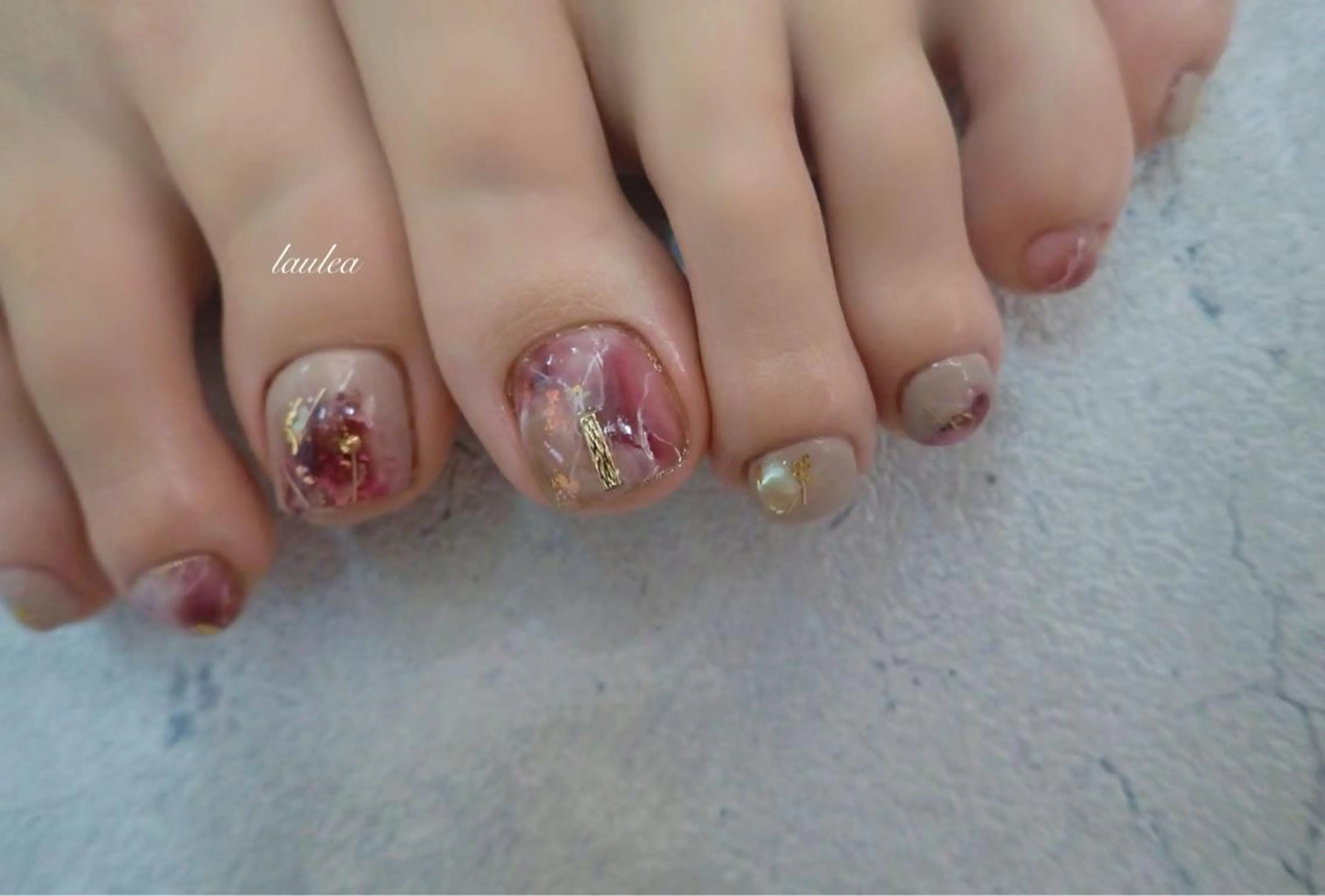 ネイル フットネイル nagase yumiのネイルデザイン