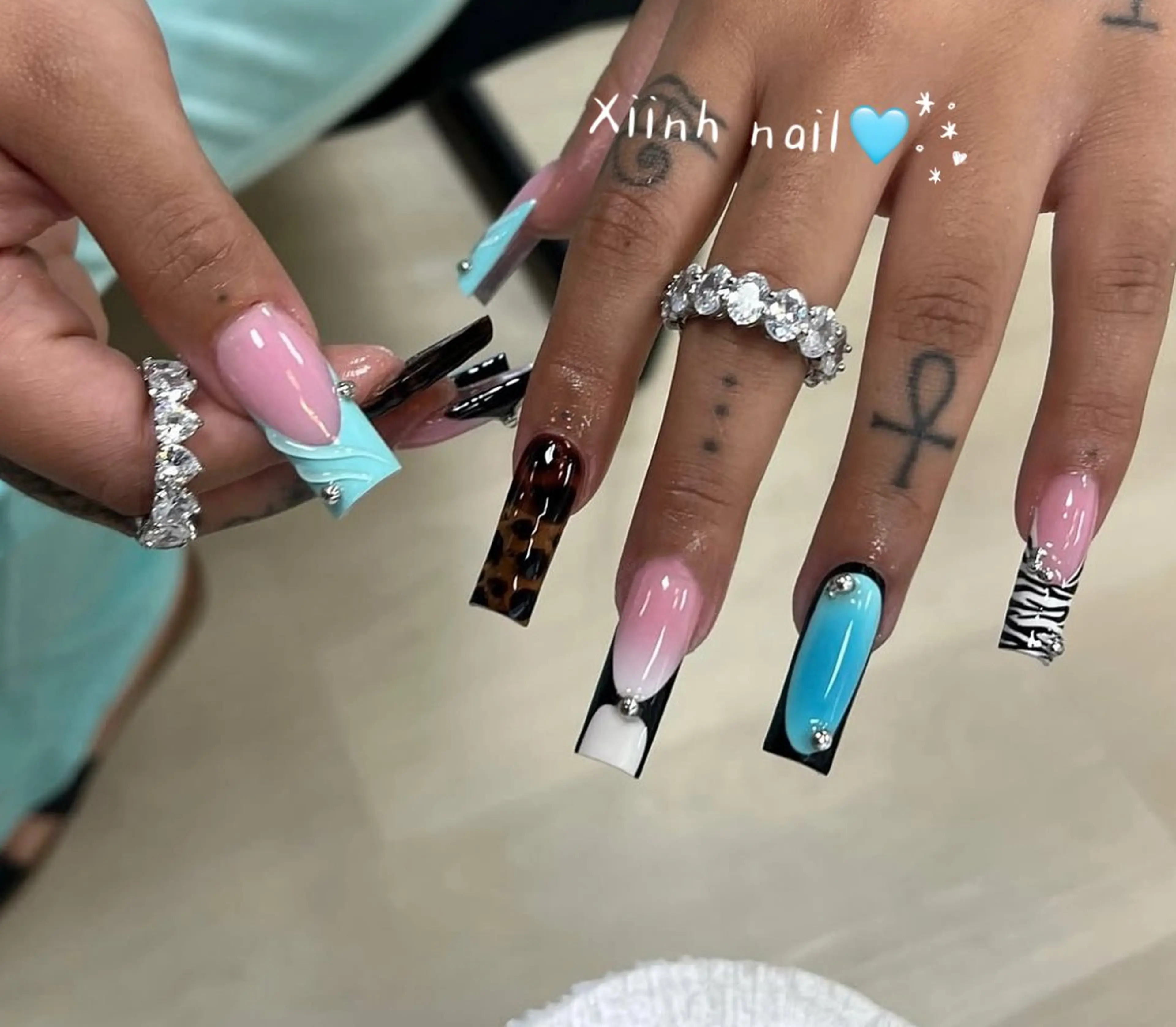 ネイル チークネイル 桜ネイル 長さ出し フットネイル ジェルネイル ハンドネイル XIINH NAIL SALONのネイルデザイン