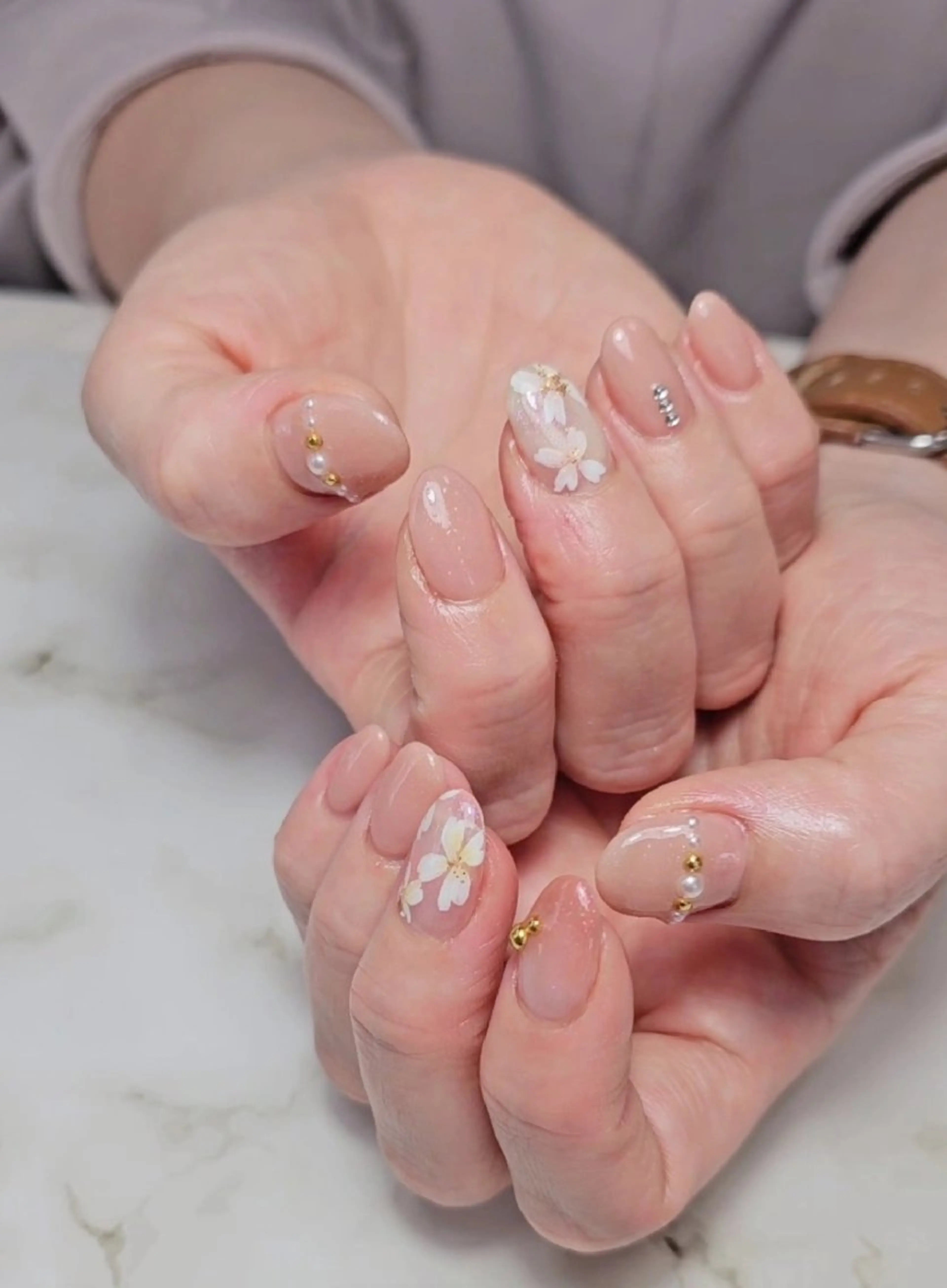 ネイル フラワーネイル ハンドネイル Chika  Nail MIRAIのネイルデザイン