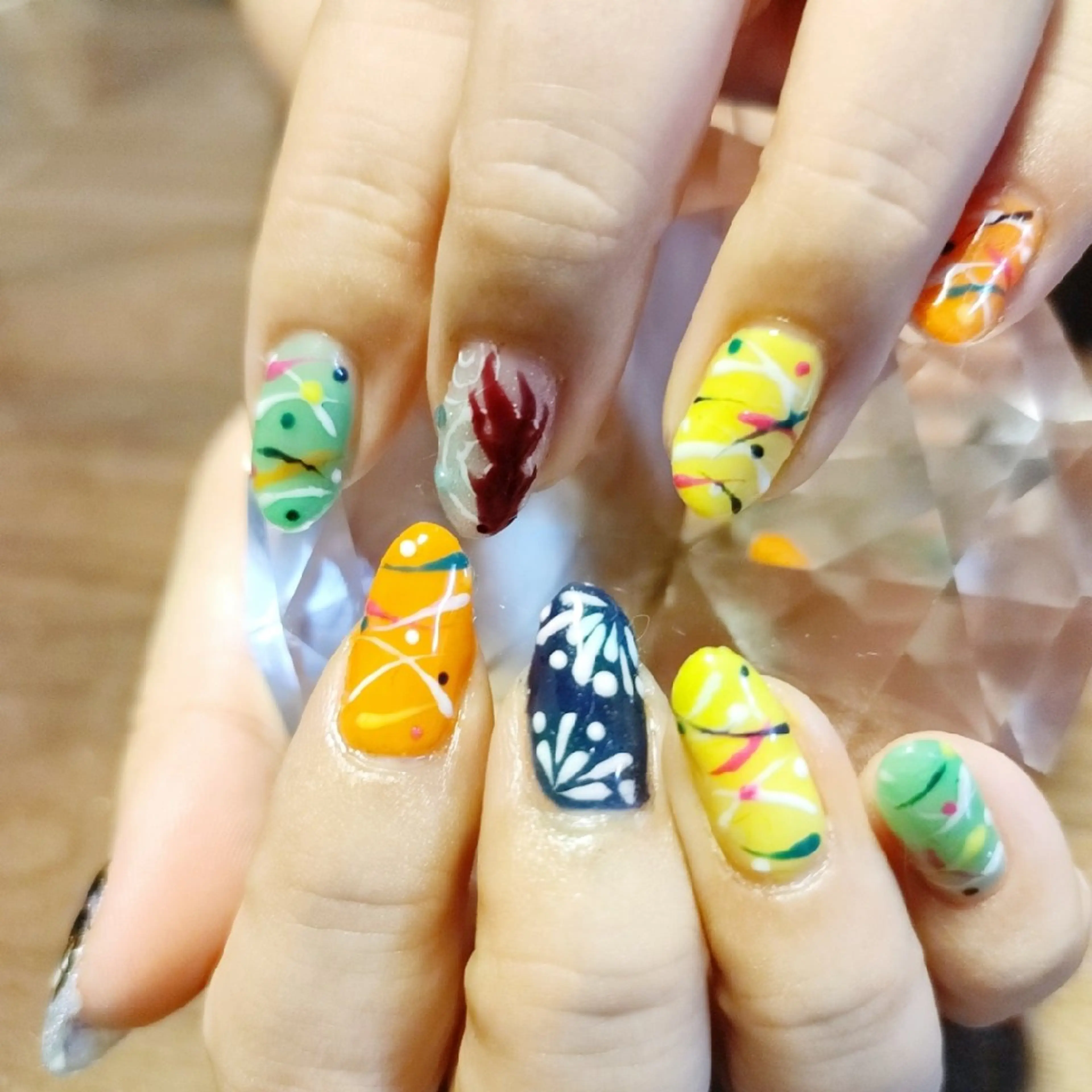 ネイル ヨーヨーネイル ハンドネイル Shine Nailのネイルデザイン