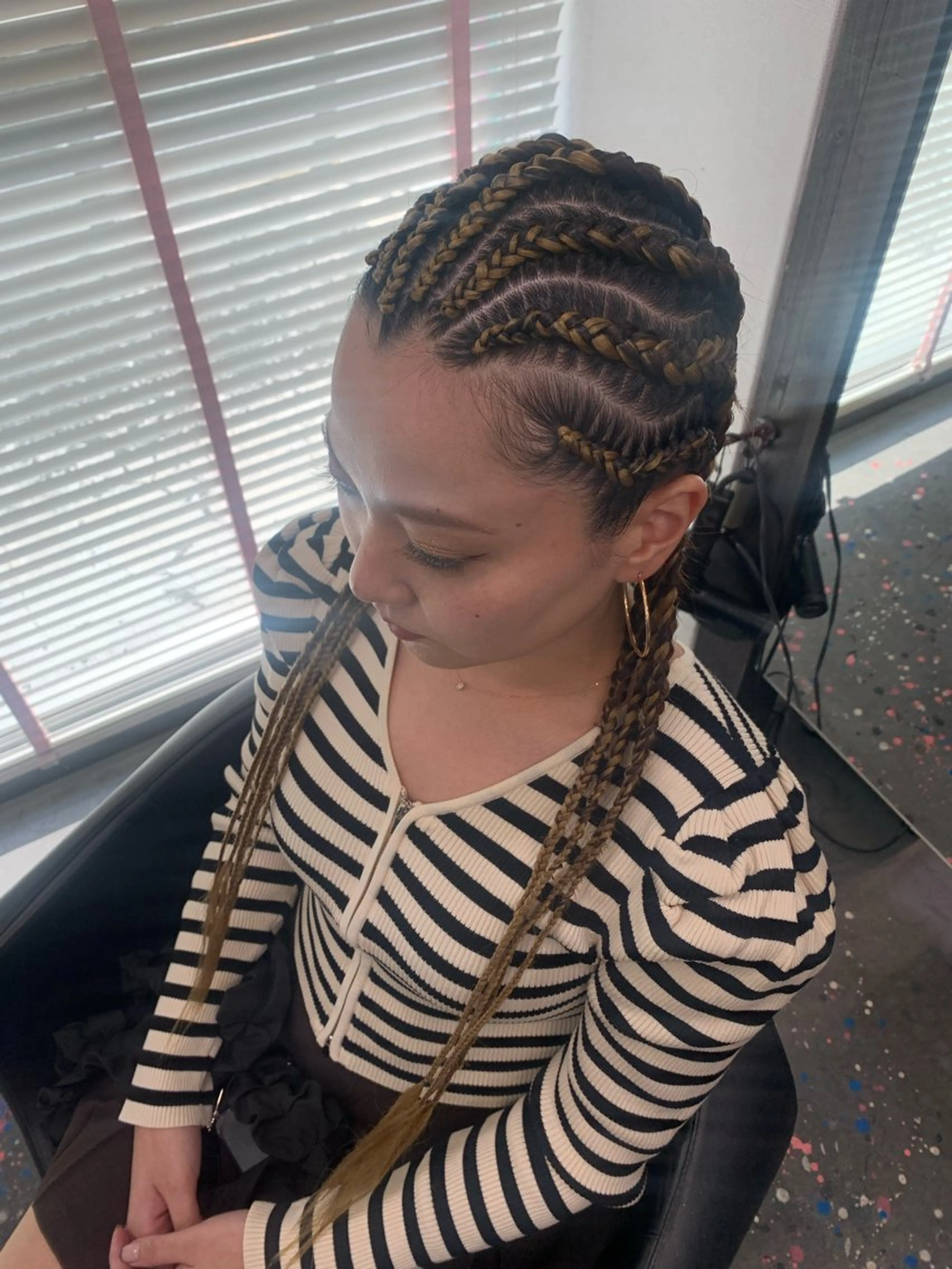 ロング ヘアアレンジ MEI/ブレイズ/ コーンロウ/茅ヶ崎のヘアスタイル