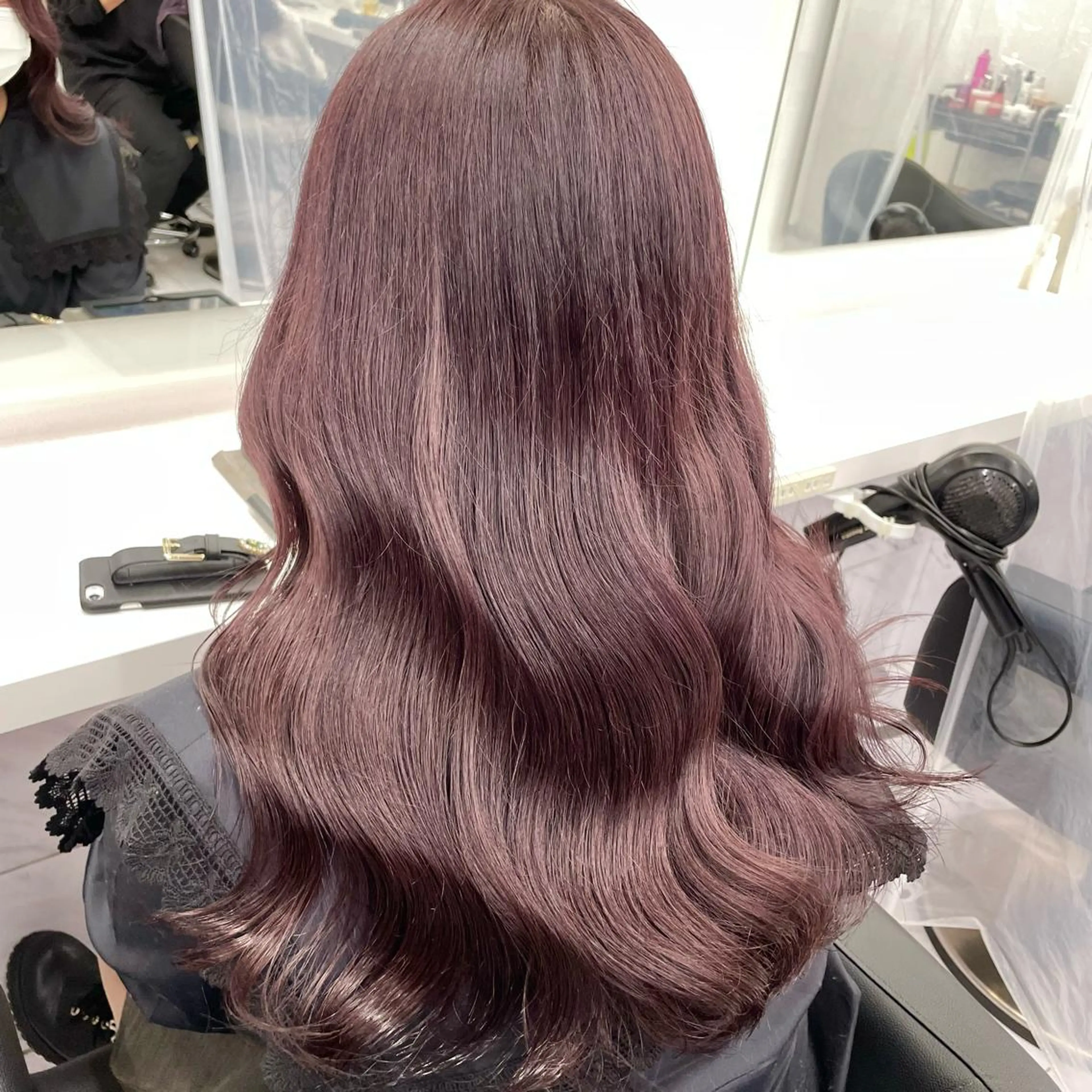 セミロング カラー *モデル募集🤍横浜 透明感カラー🫧のヘアスタイル