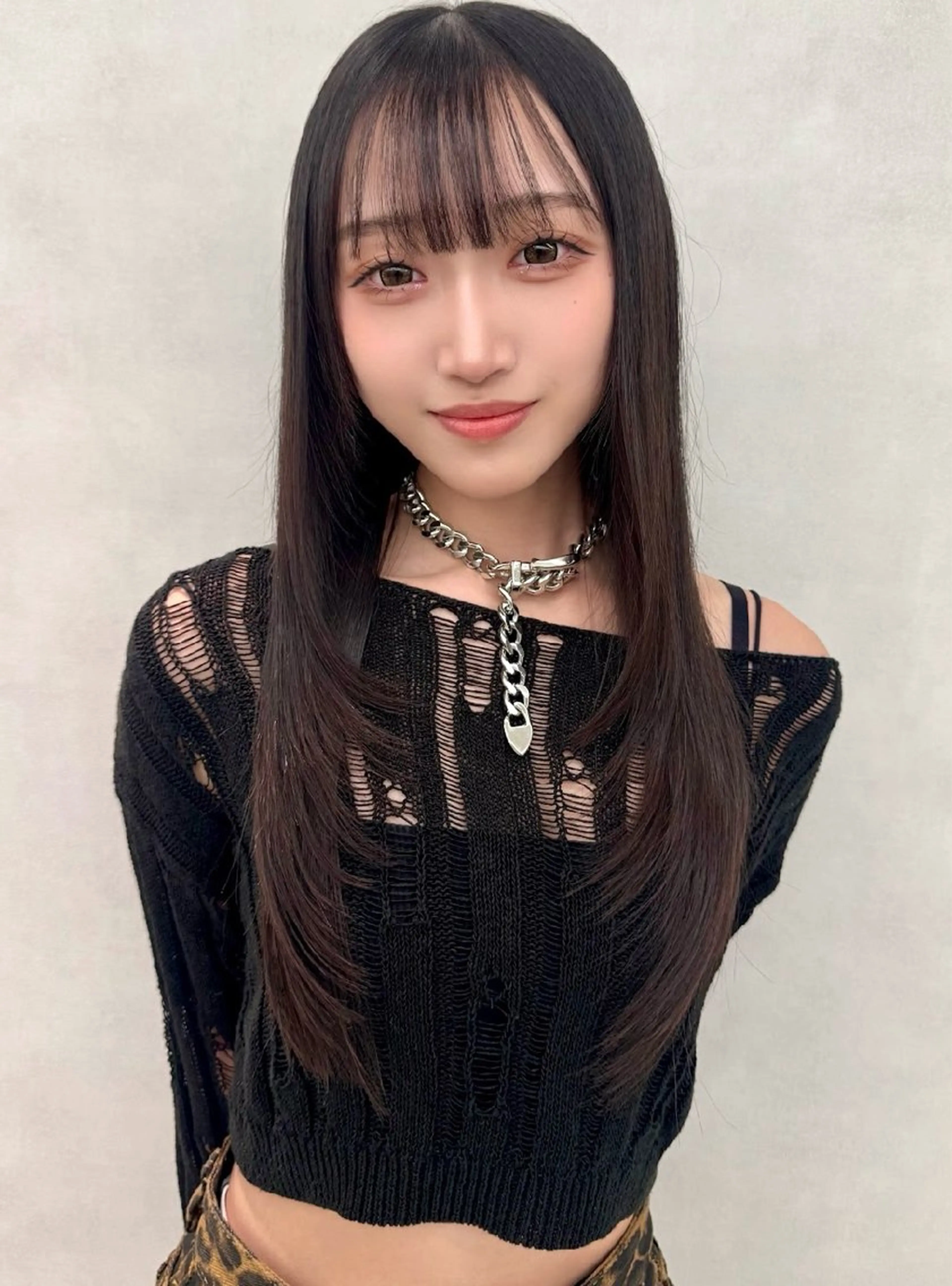 ロング ヘアカラー トリートメント ✨艶カラーと縮毛矯正 🦖しんのすけ🦖のヘアスタイル