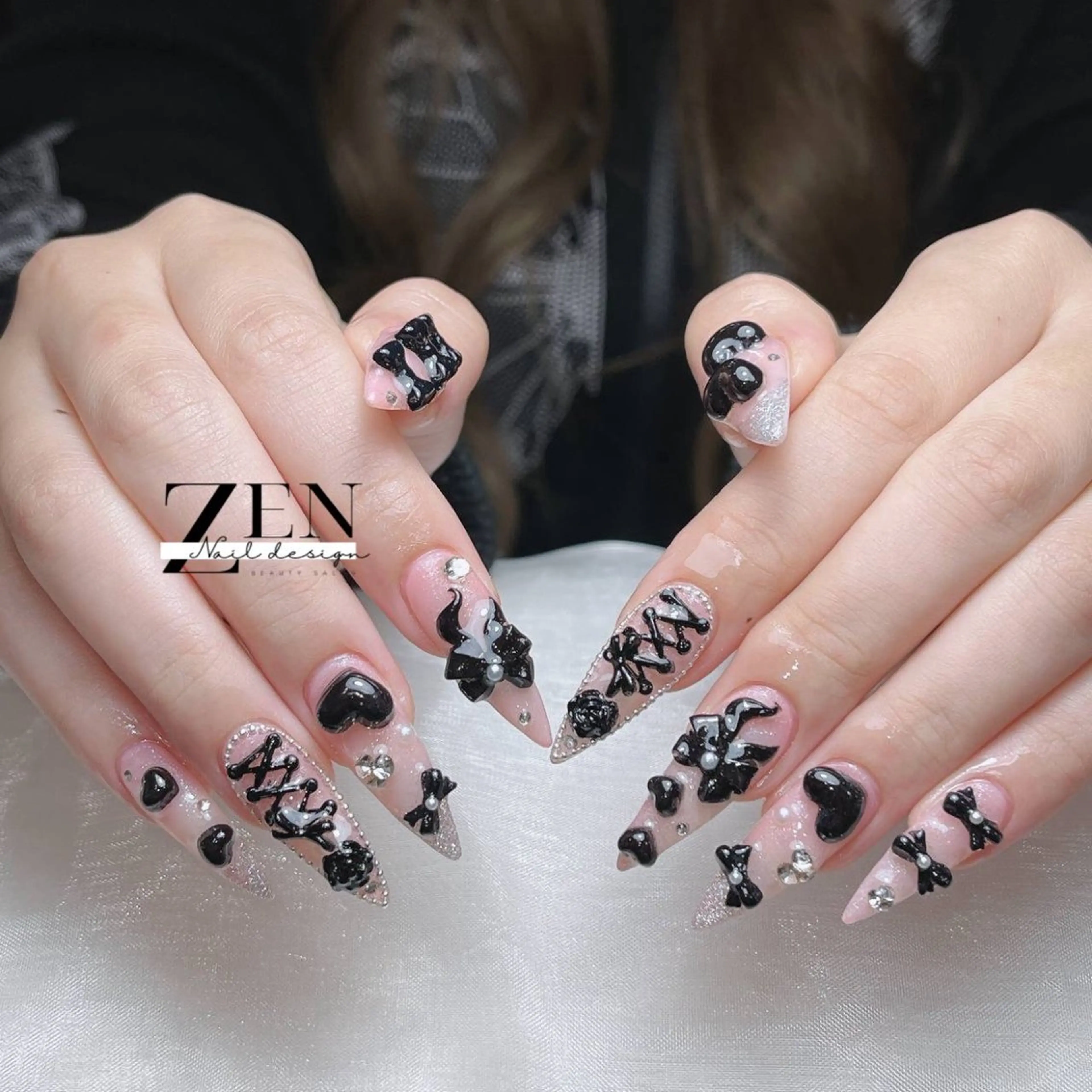 ネイル 持ち込み スカルプネイル ネイルチップ ハンドネイル Zen Nail Design 池袋のネイルデザイン