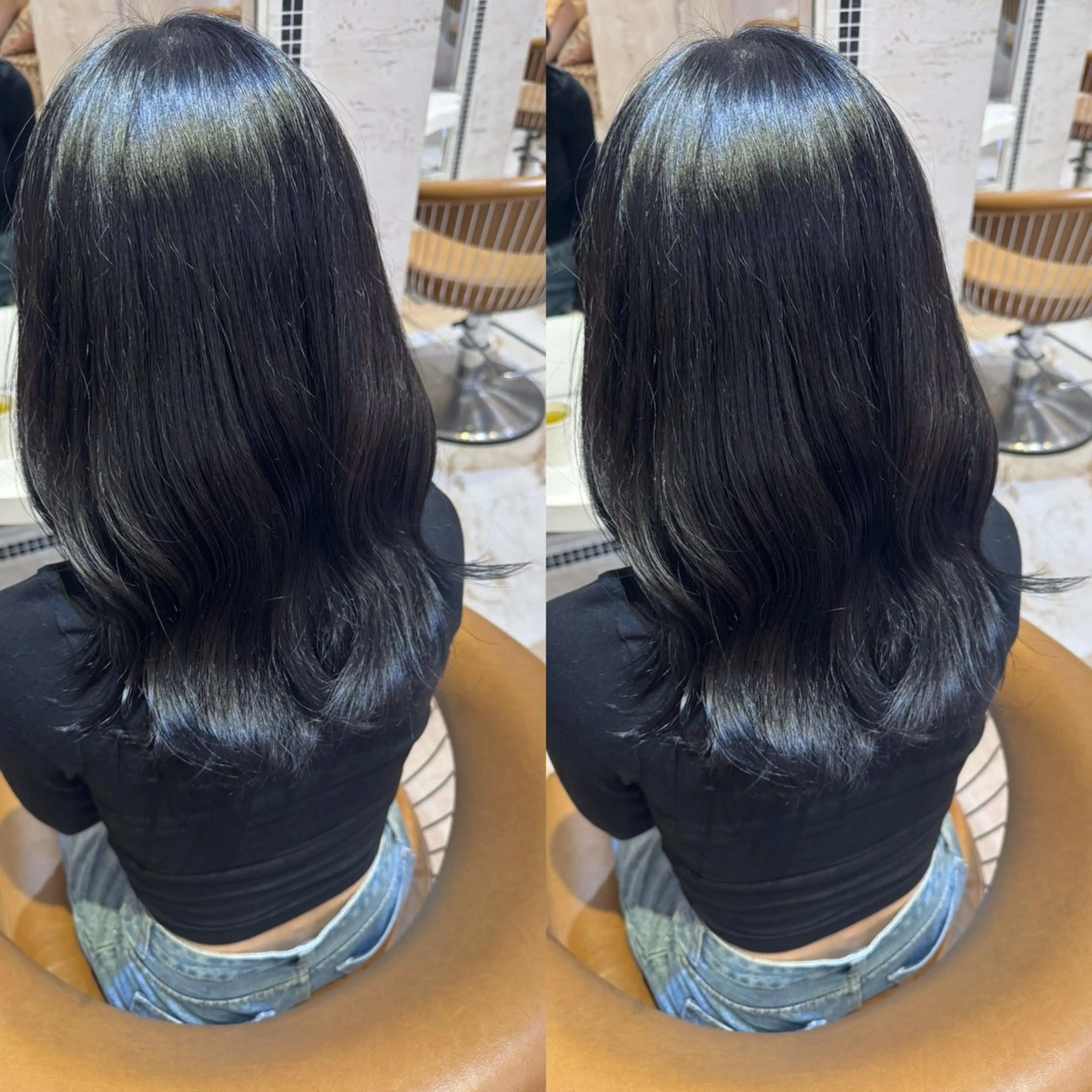 セミロング 寺田  鼓捺/艶髪 /透明感カラーのヘアスタイル