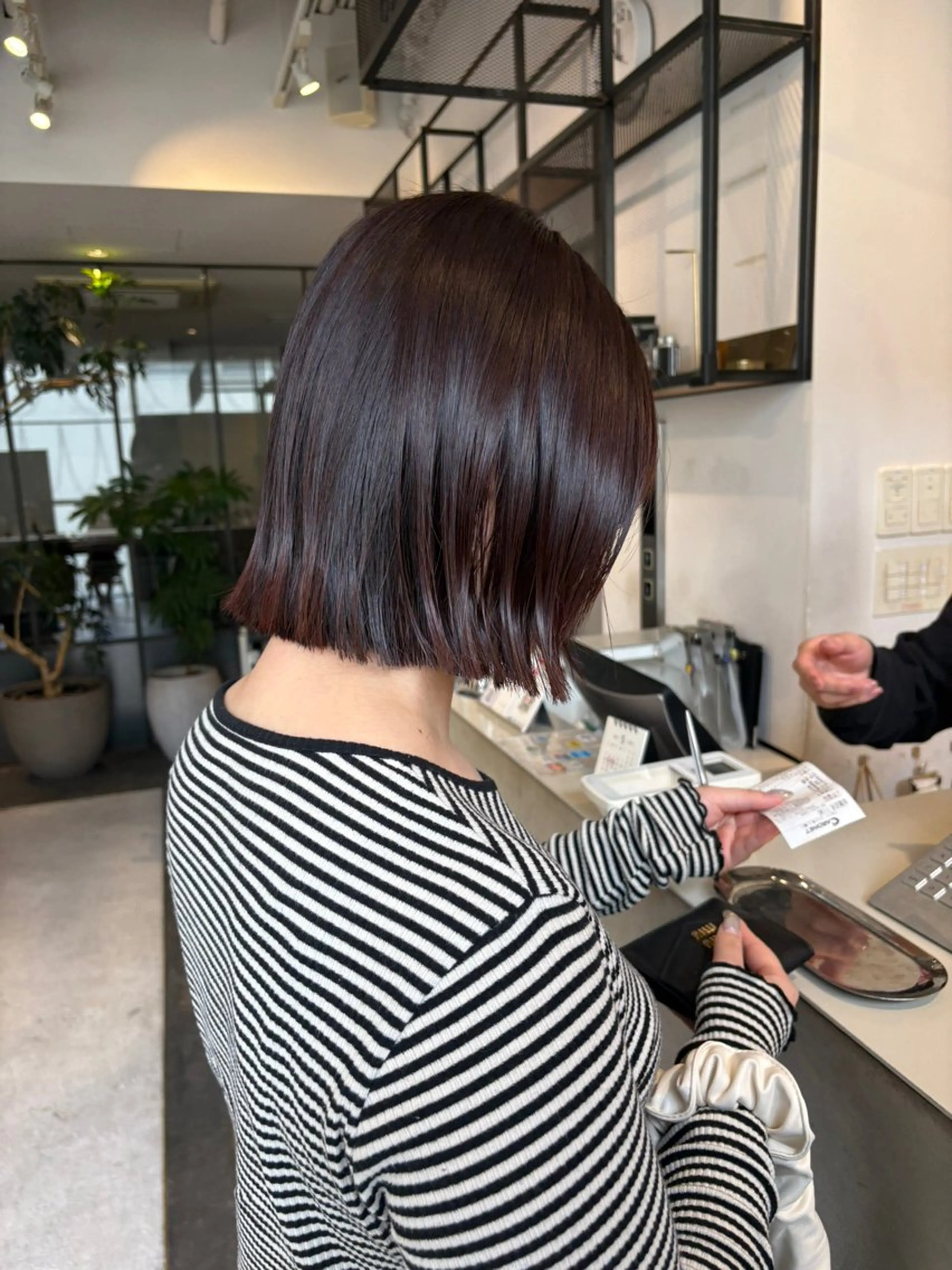 ミディアム カラー カット ヘアカラー トリートメント 銀座/髪質改善カラー /ボブ/本田 聖のヘアスタイル