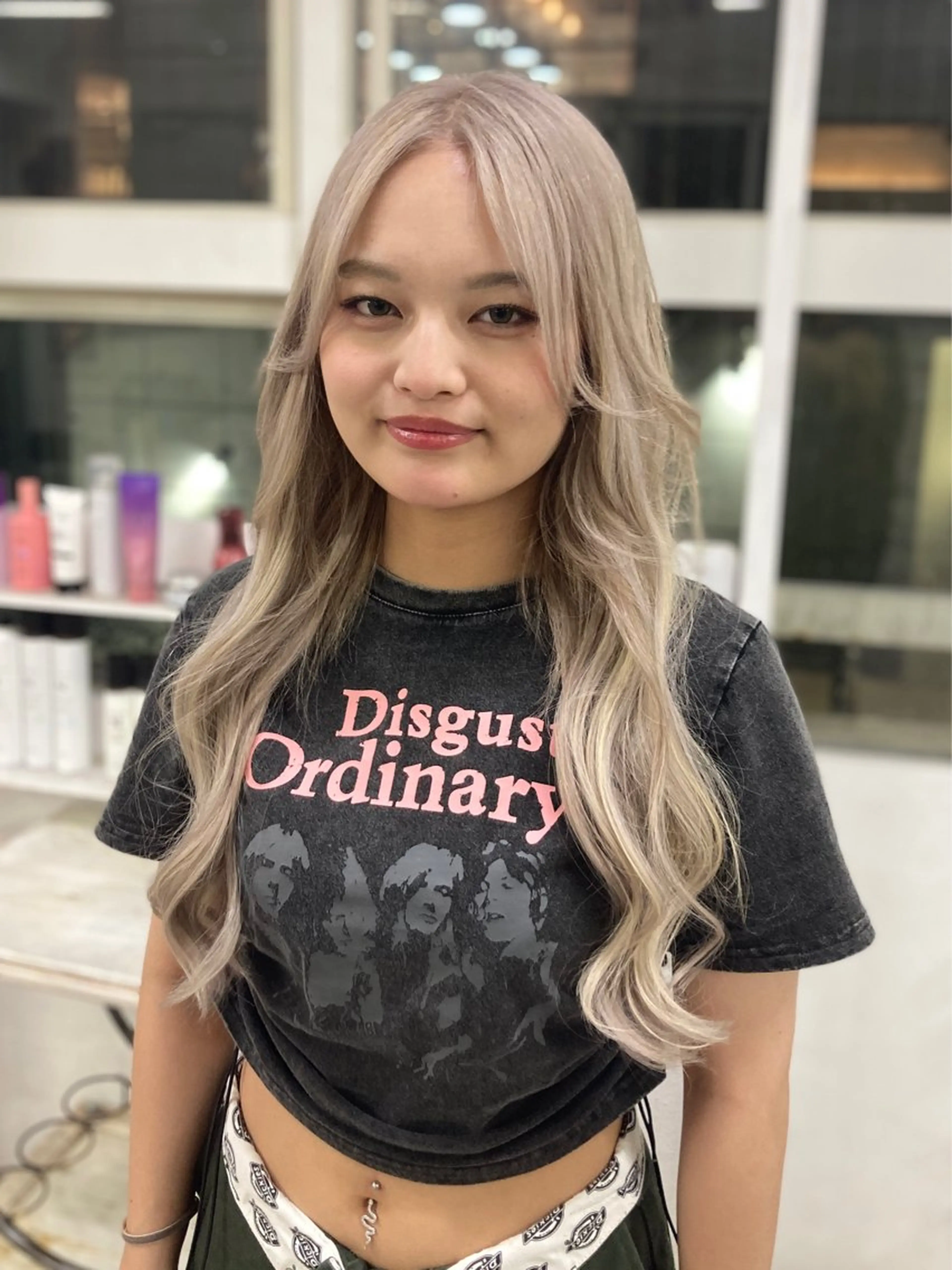 ロング カラー ヘアカラー エクステ ウルフレイヤー エクステ/kokiのヘアスタイル