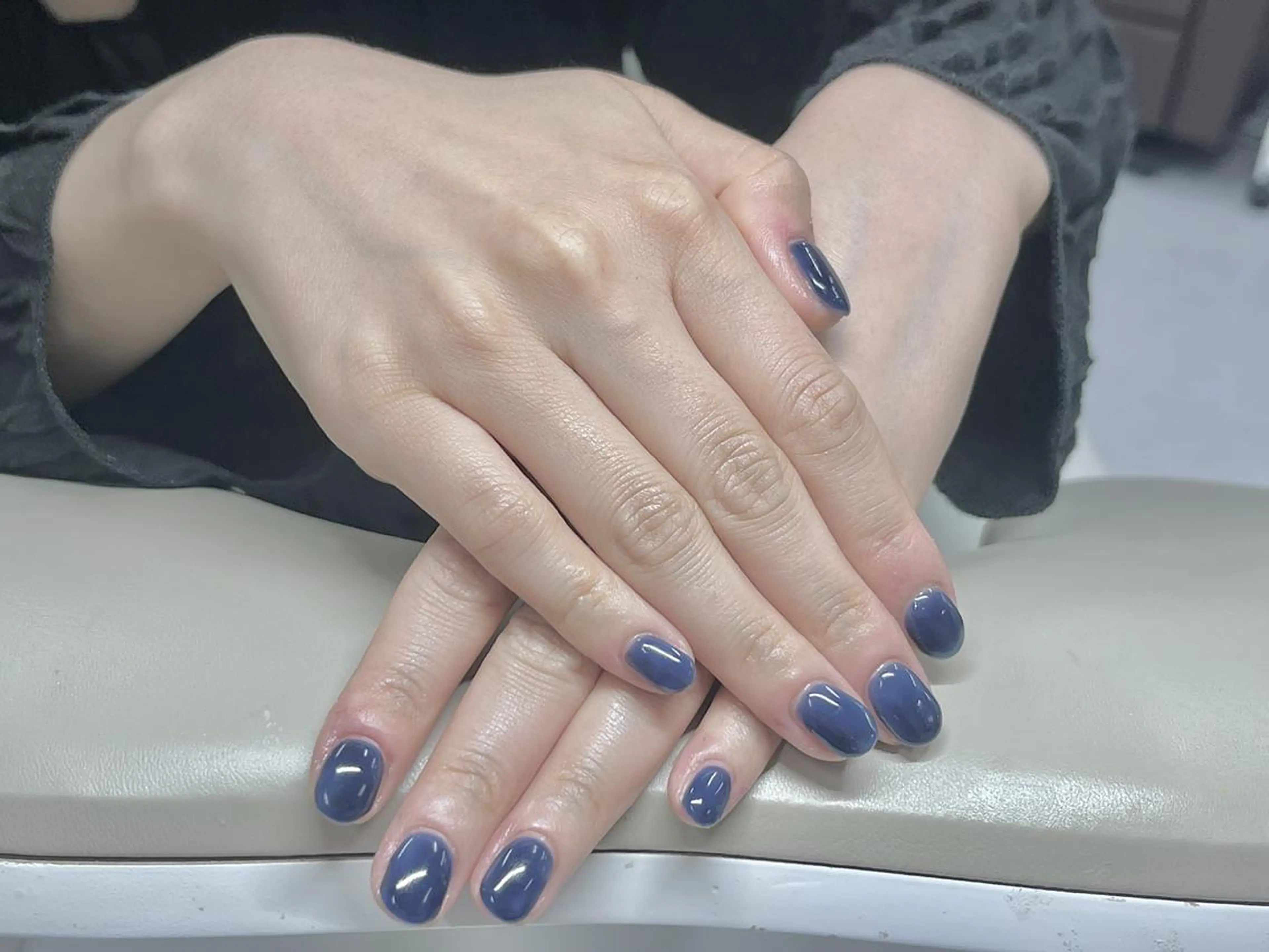 ネイル 長さ出し ジェルネイル 韓国ネイル ラメ(グリッター) ラメグラデーション ダイ ゲンゲンのネイルデザイン